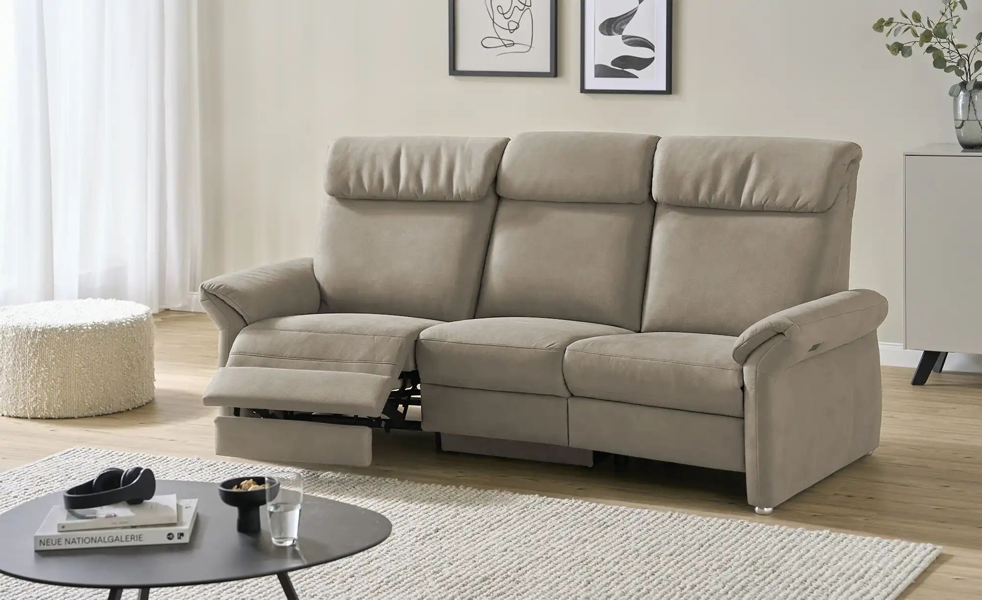 Wohnwert Trapezsofa  Melina ¦ grau ¦ Maße (cm): B: 226 H: 107 T: 176.0 Pols günstig online kaufen