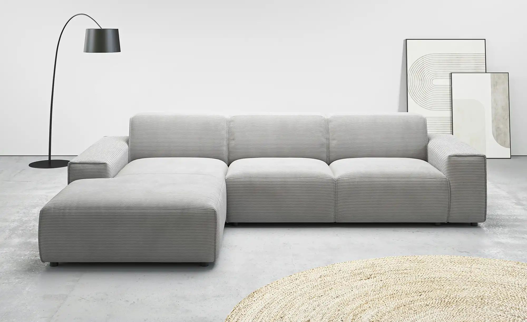 Thumbnail - Gray & Jones Ecksofa  Baltic Breeze ¦ grau ¦ Maße (cm): B: 300 H: 101 T: 189.0 Polstermöbel > Sofas > Ecksofas - Höffner