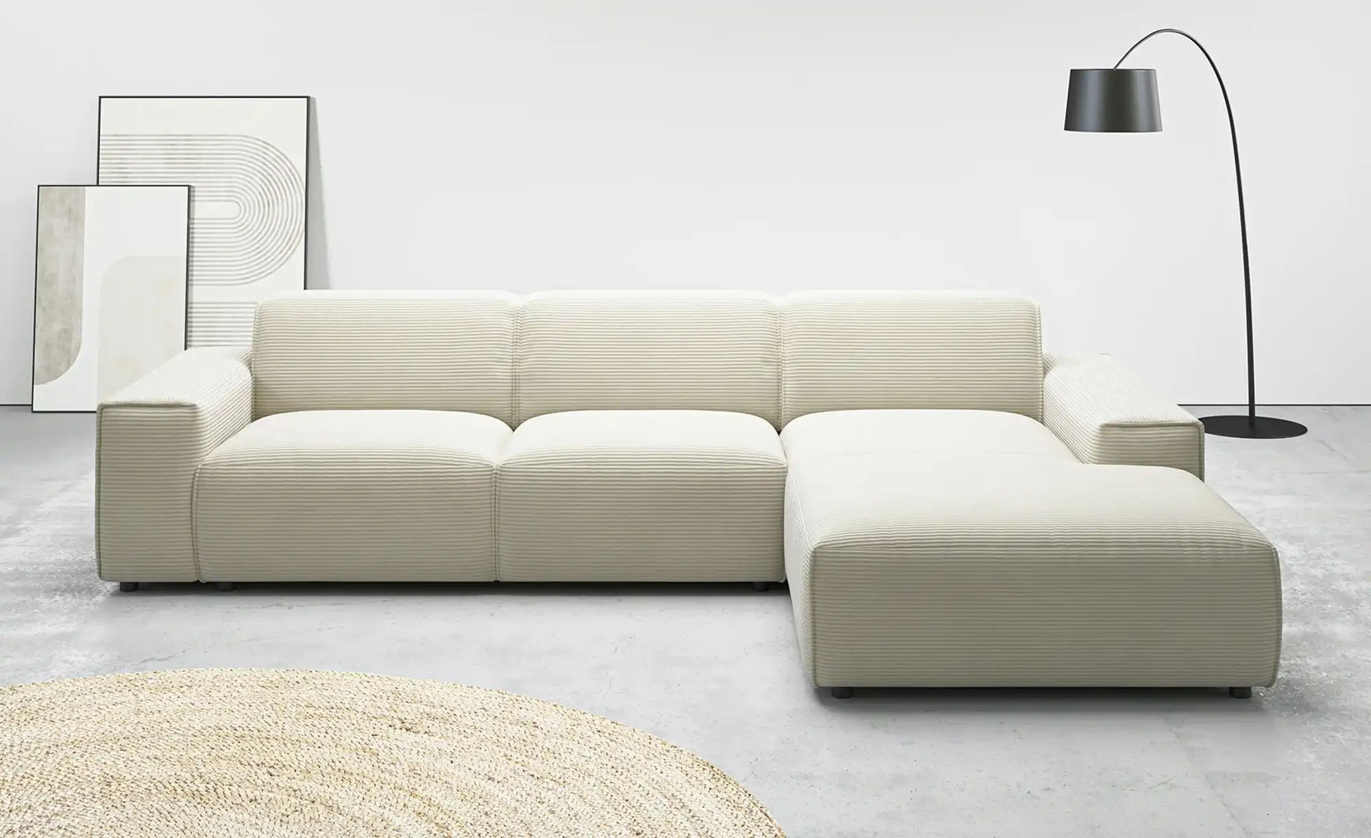 Gray & Jones Ecksofa  Baltic Breeze ¦ beige ¦ Maße (cm): B: 300 H: 101 T: 1 günstig online kaufen