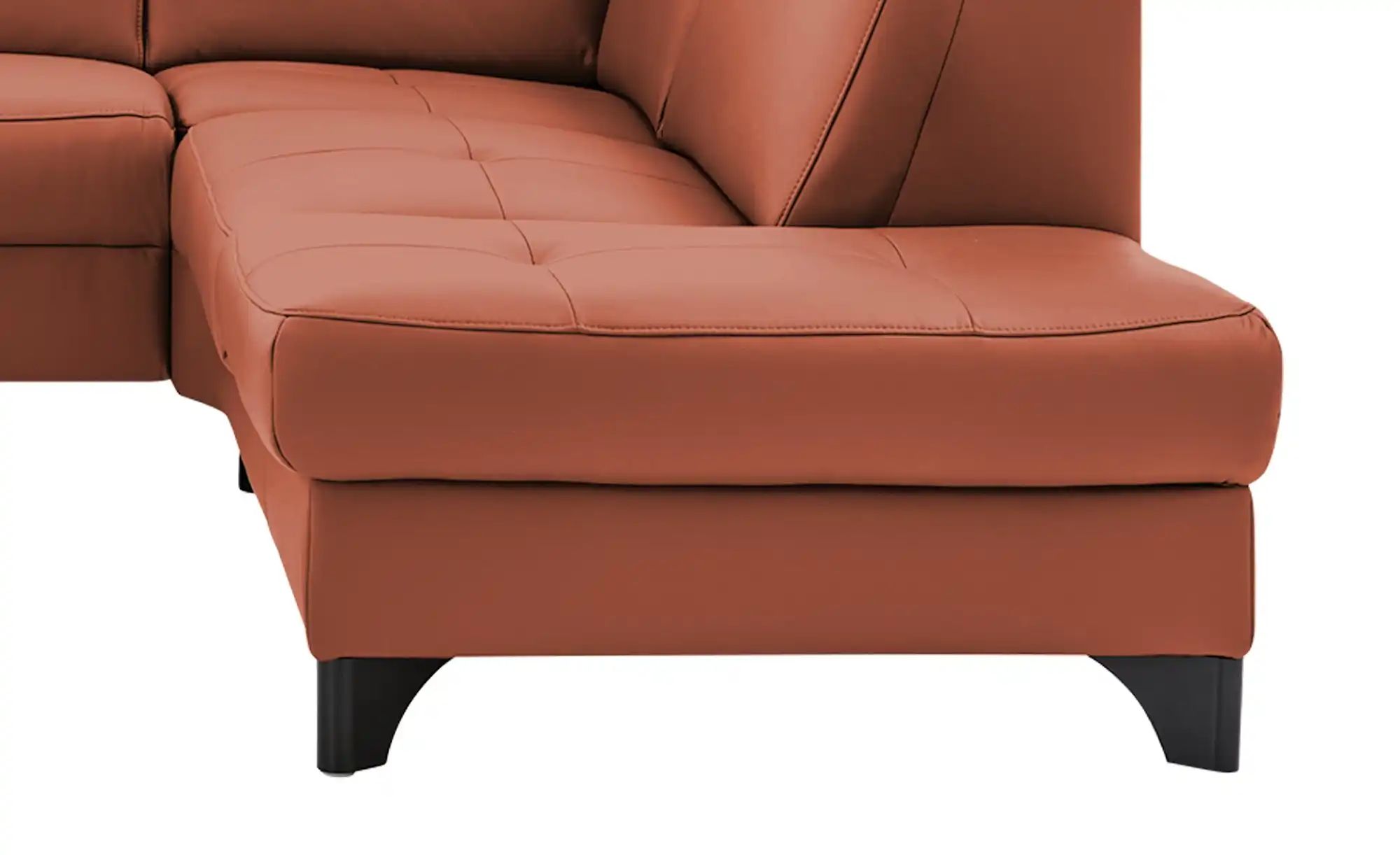 meinSofa Ecksofa Echtleder Linda ¦ rot ¦ Maße (cm): B: 261 H: 98 T: 209 Pol günstig online kaufen