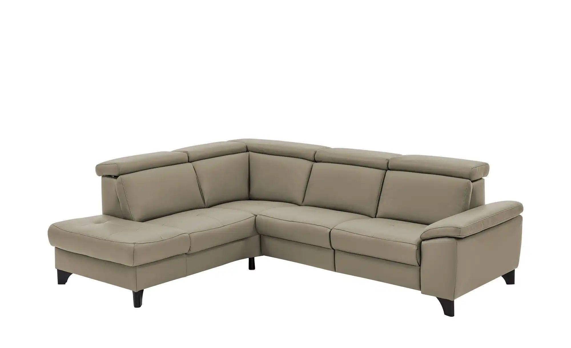 meinSofa Ecksofa Echtleder Linda ¦ beige ¦ Maße (cm): B: 261 H: 98 T: 209 P günstig online kaufen