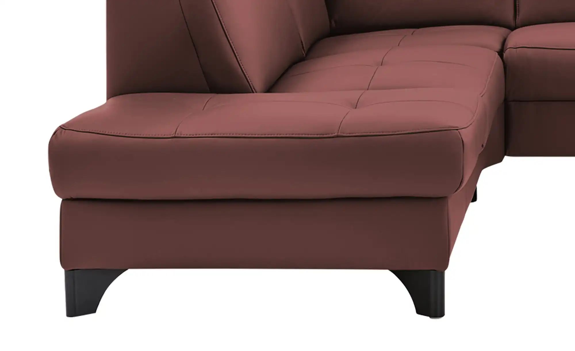 meinSofa Ecksofa Echtleder Linda ¦ lila/violett ¦ Maße (cm): B: 261 H: 80 T günstig online kaufen