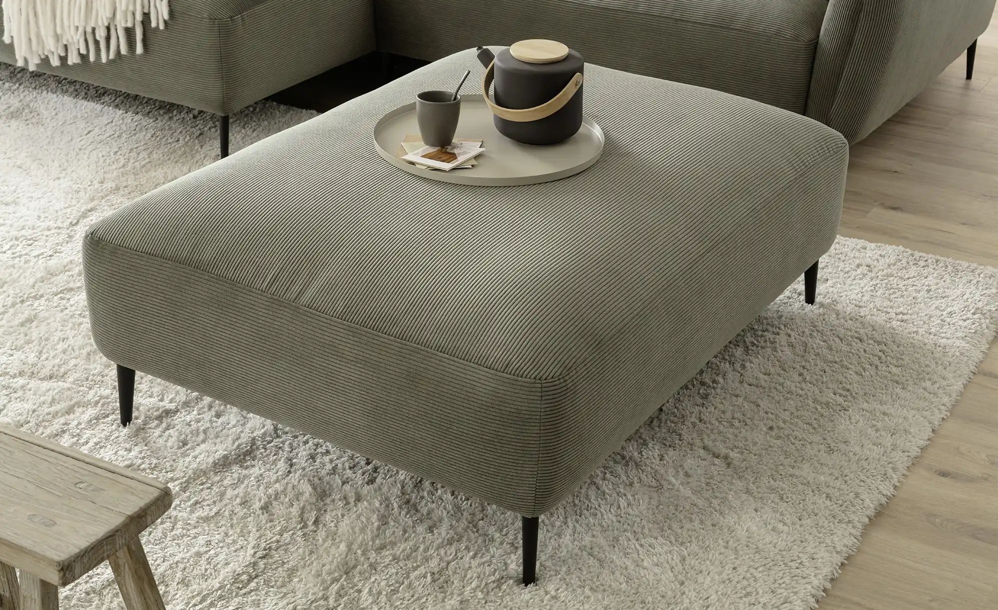 Jette Home Sofahocker  Inside ¦ grün ¦ Maße (cm): B: 90 T: 120.0 Polstermöb günstig online kaufen