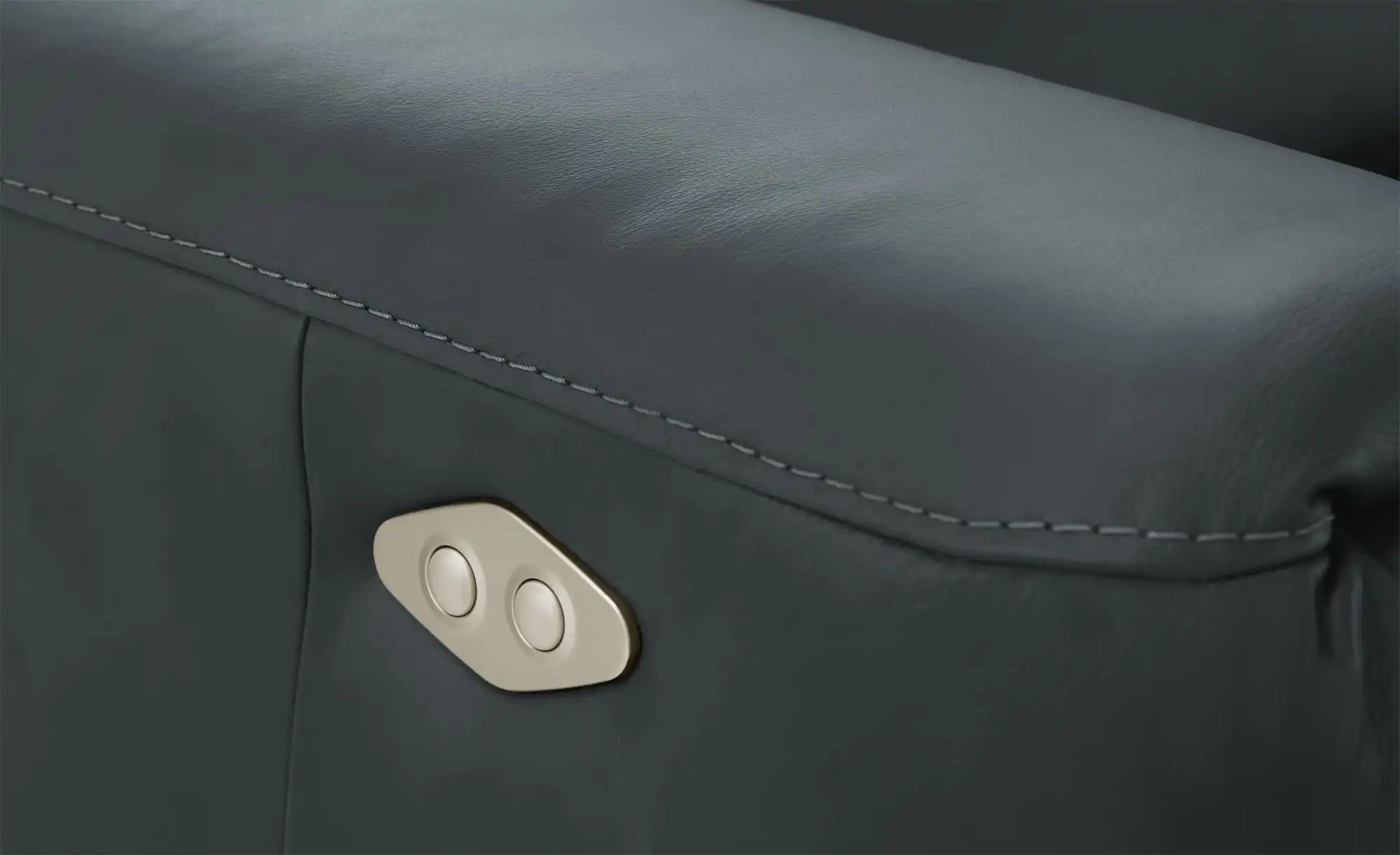 Thumbnail - Ravensberger Werkstätten Einzelsofa Echlederbezug Corby ¦ blau ¦ Maße (cm): B: 196 H: 102 T: 107.0 Polstermöbel > Sofas ...