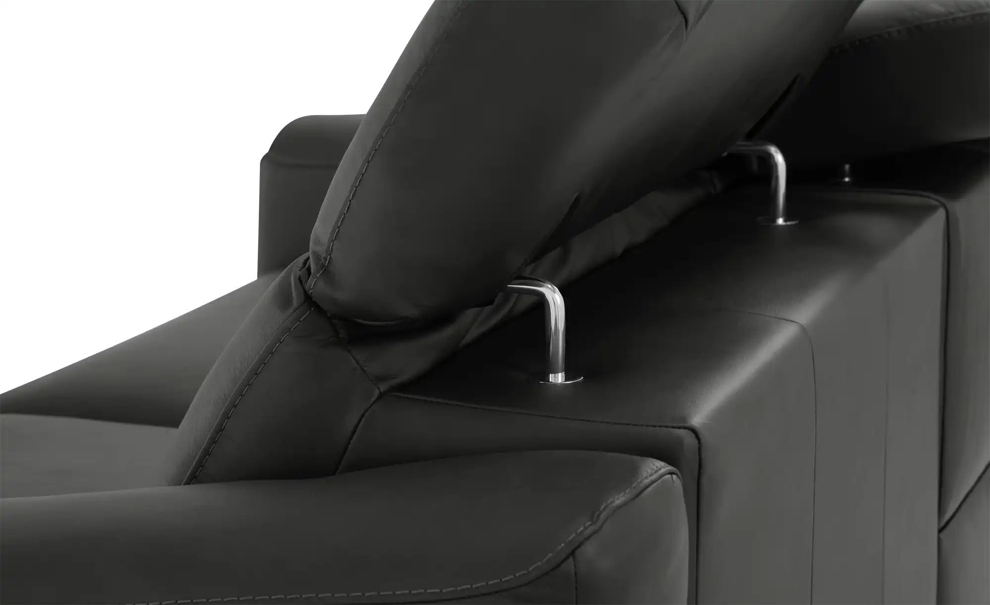 Thumbnail - Ravensberger Werkstätten Einzelsofa Echlederbezug Corby ¦ schwarz ¦ Maße (cm): B: 196 H: 102 T: 107.0 Polstermöbel > Sof...