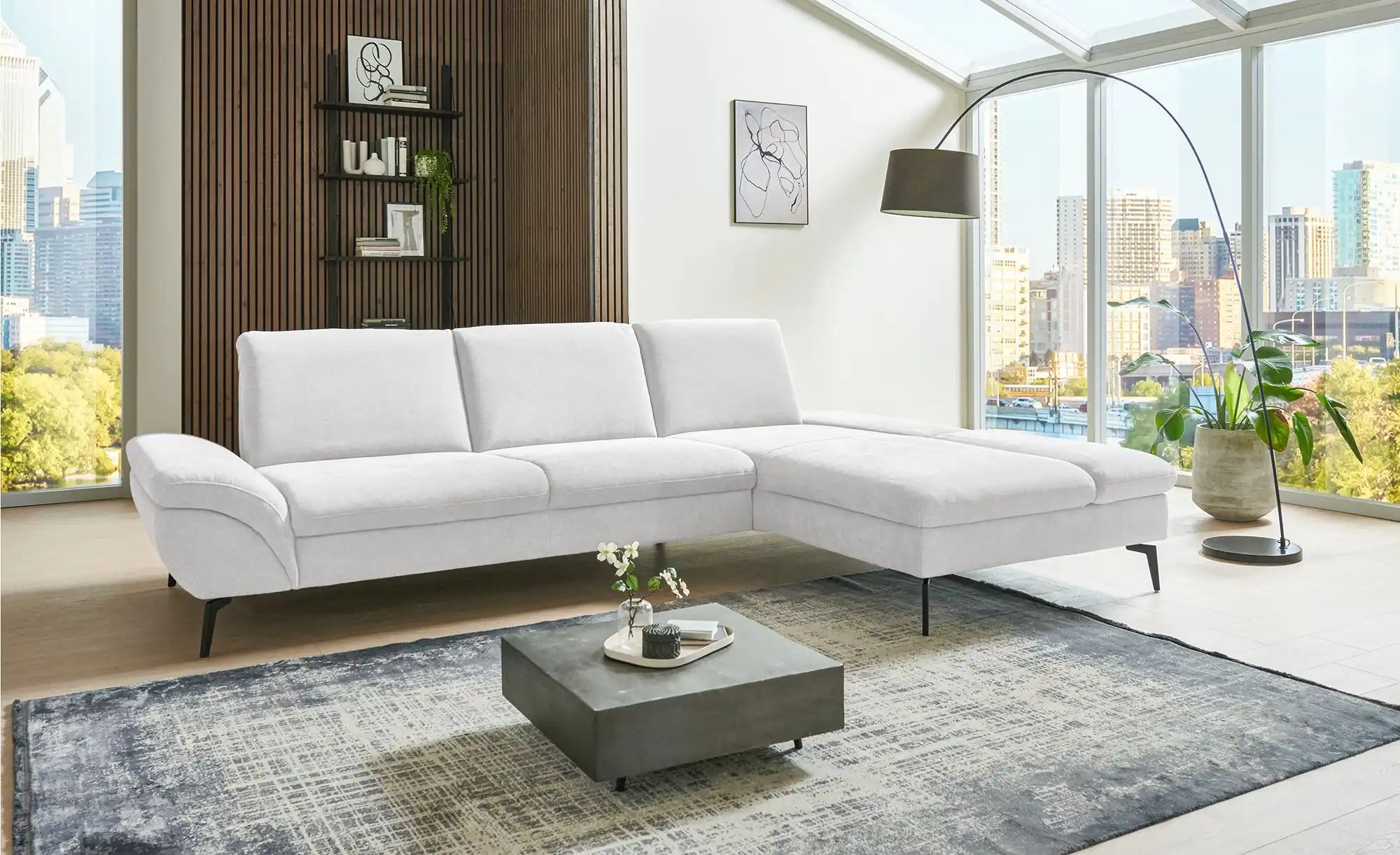 Lounge Collection Ecksofa  Malena ¦ creme ¦ Maße (cm): B: 314 H: 92 T: 199 günstig online kaufen