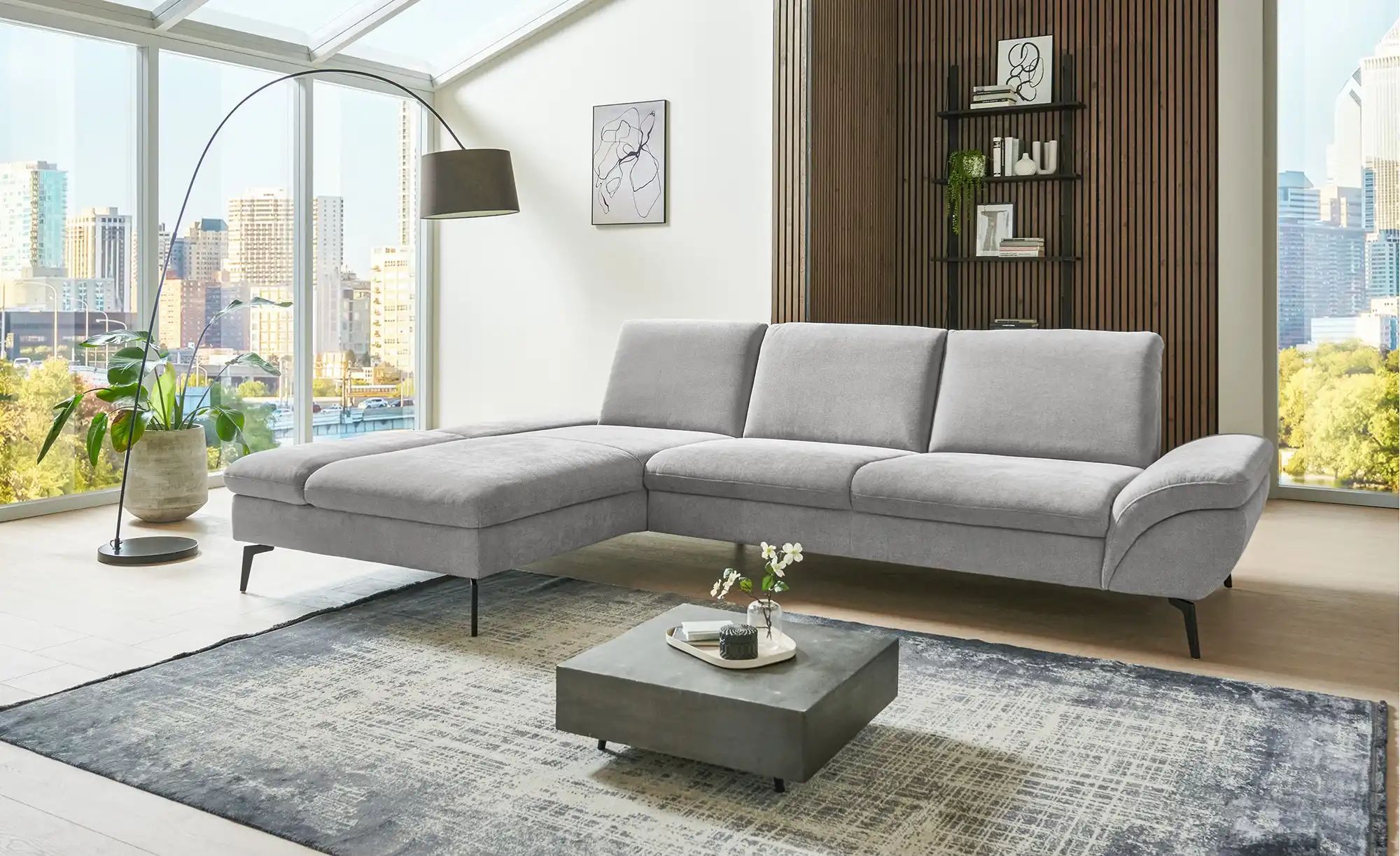 Thumbnail - Lounge Collection Ecksofa Malena ¦ grau ¦ Maße (cm): B: 314 H: 92 T: 199.0 Polstermöbel > Sofas > Ecksofas - Höffner