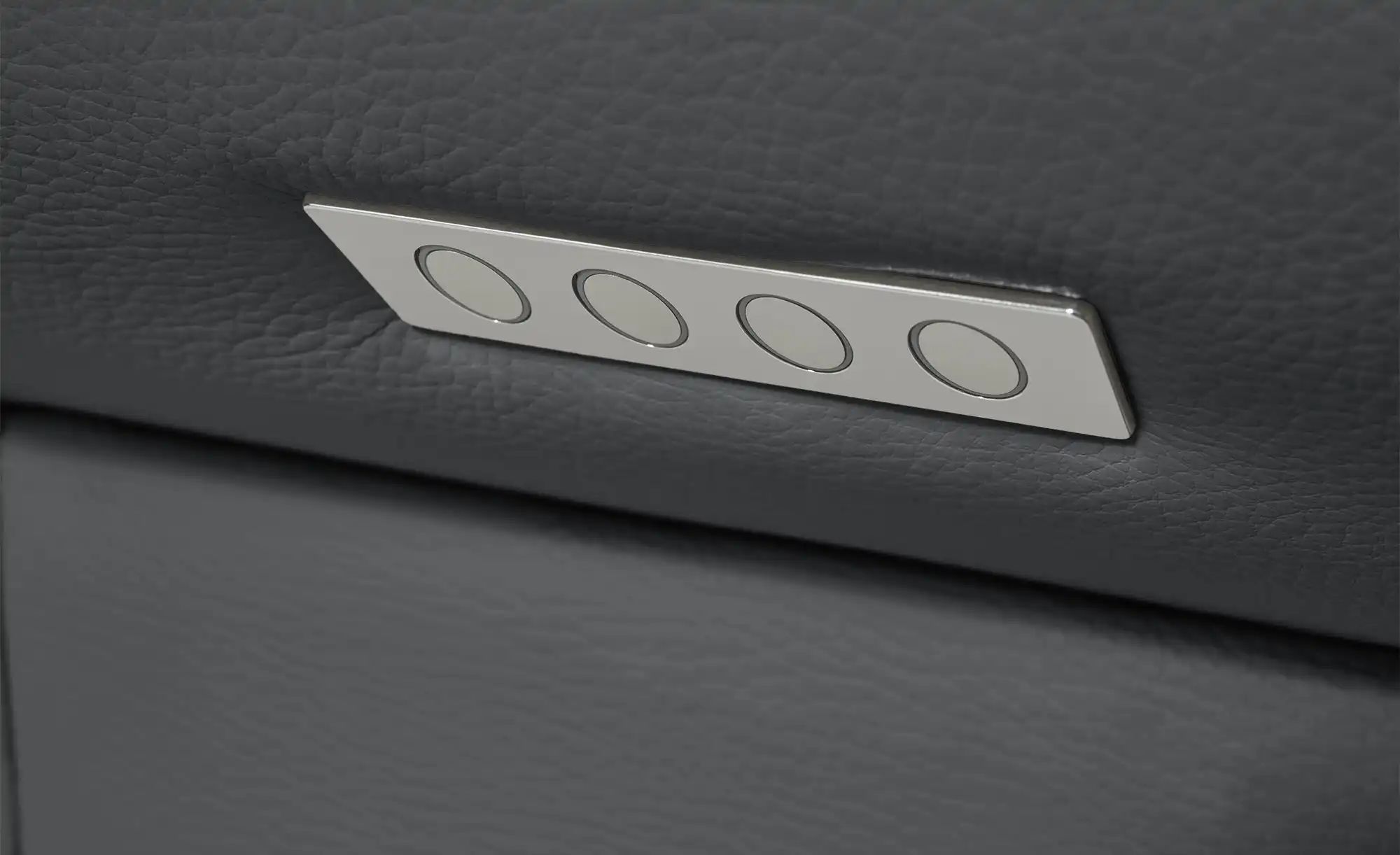 Thumbnail - Wohnwert Einzelsofa Leder Mayla ¦ schwarz ¦ Maße (cm): B: 194 H: 109 T: 96.0 Polstermöbel > Sofas > Einzelsofas - Höffne...