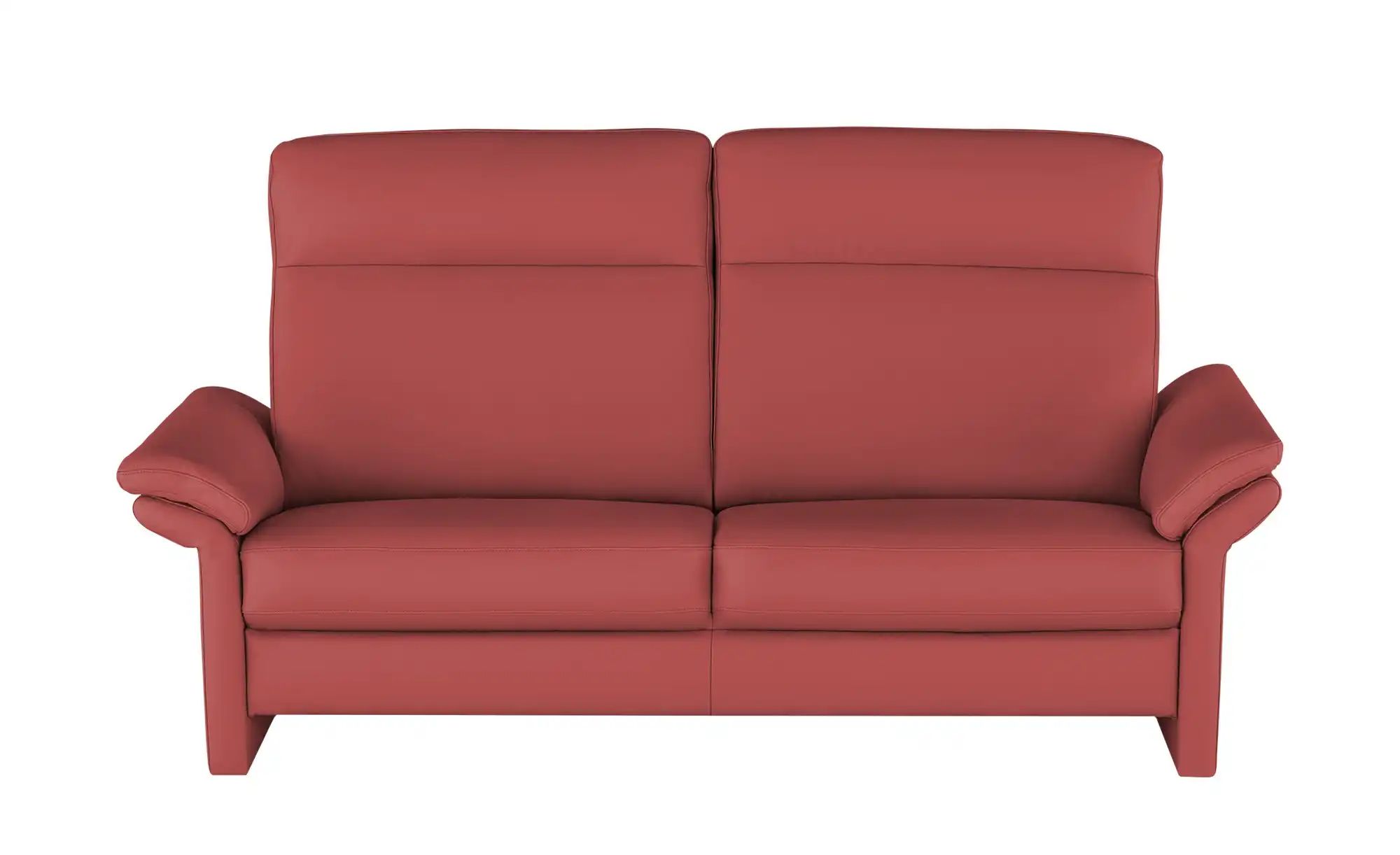 Wohnwert Einzelsofa Leder Mayla ¦ rot ¦ Maße (cm): B: 210 H: 109 T: 96.0 Po günstig online kaufen