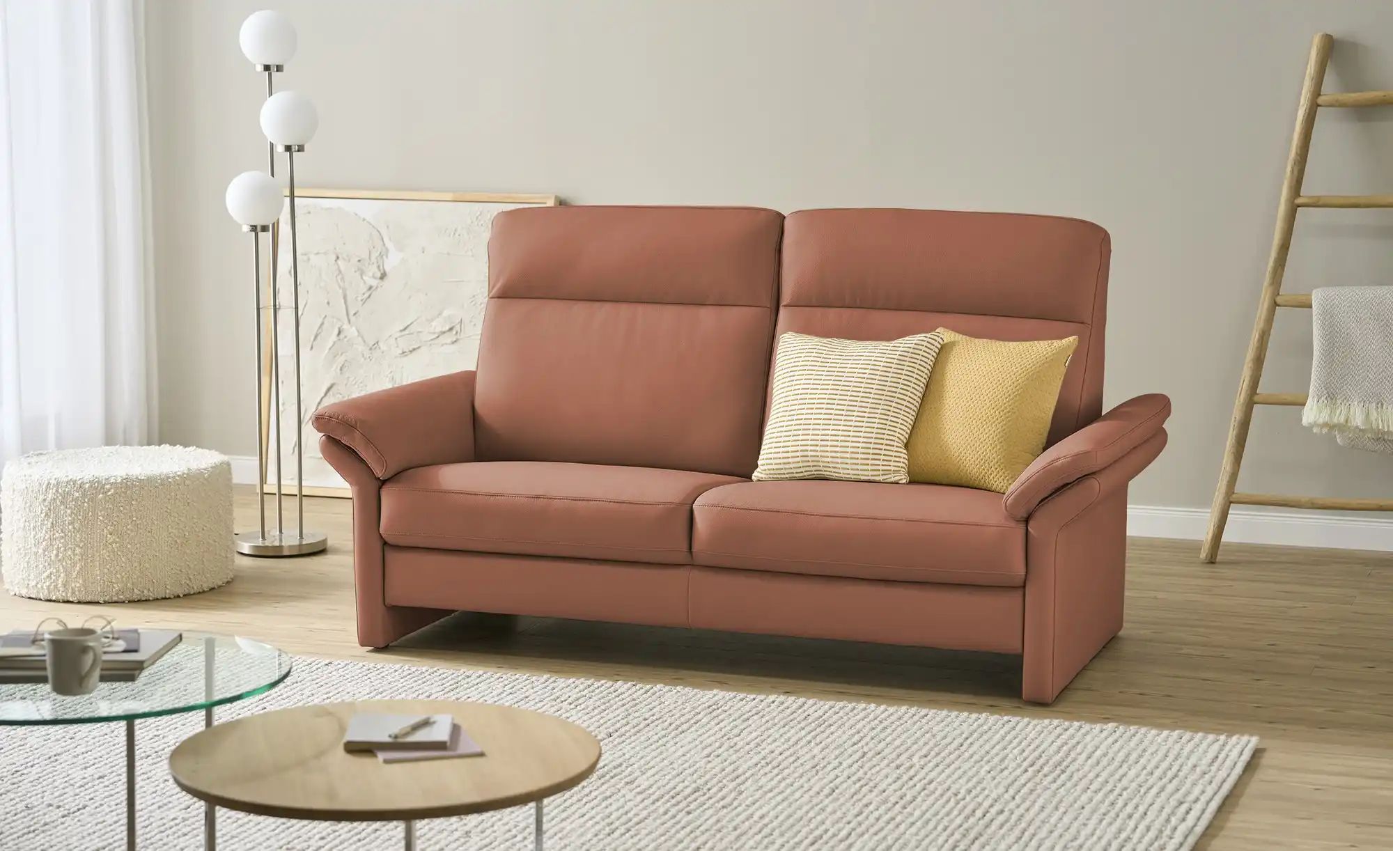 Thumbnail - Wohnwert Einzelsofa Leder Mayla ¦ braun ¦ Maße (cm): B: 210 H: 109 T: 96.0 Polstermöbel > Sofas > Einzelsofas - Höffner