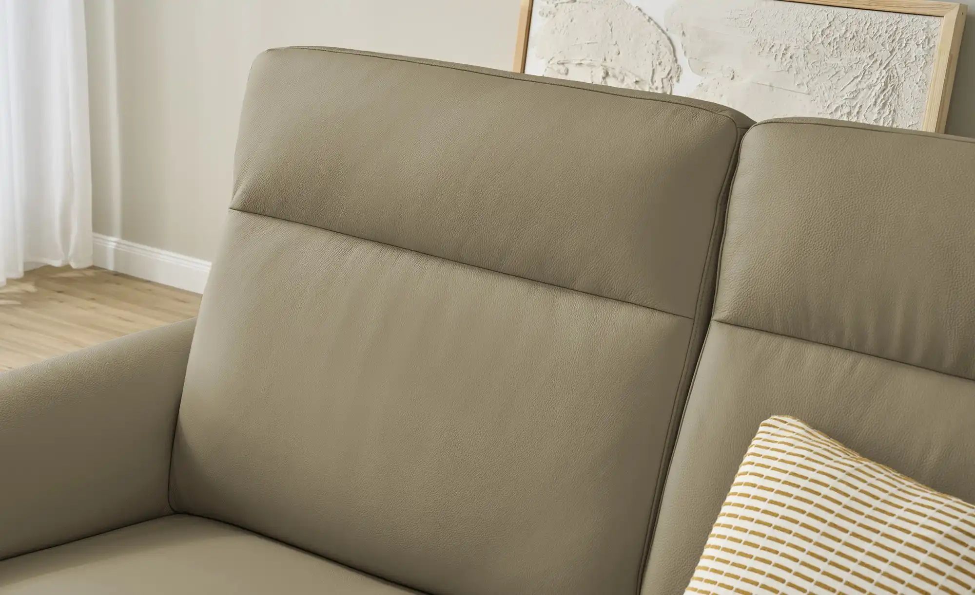 Thumbnail - Wohnwert Einzelsofa Leder Mayla ¦ grün ¦ Maße (cm): B: 210 H: 109 T: 96.0 Polstermöbel > Sofas > Einzelsofas - Höffner