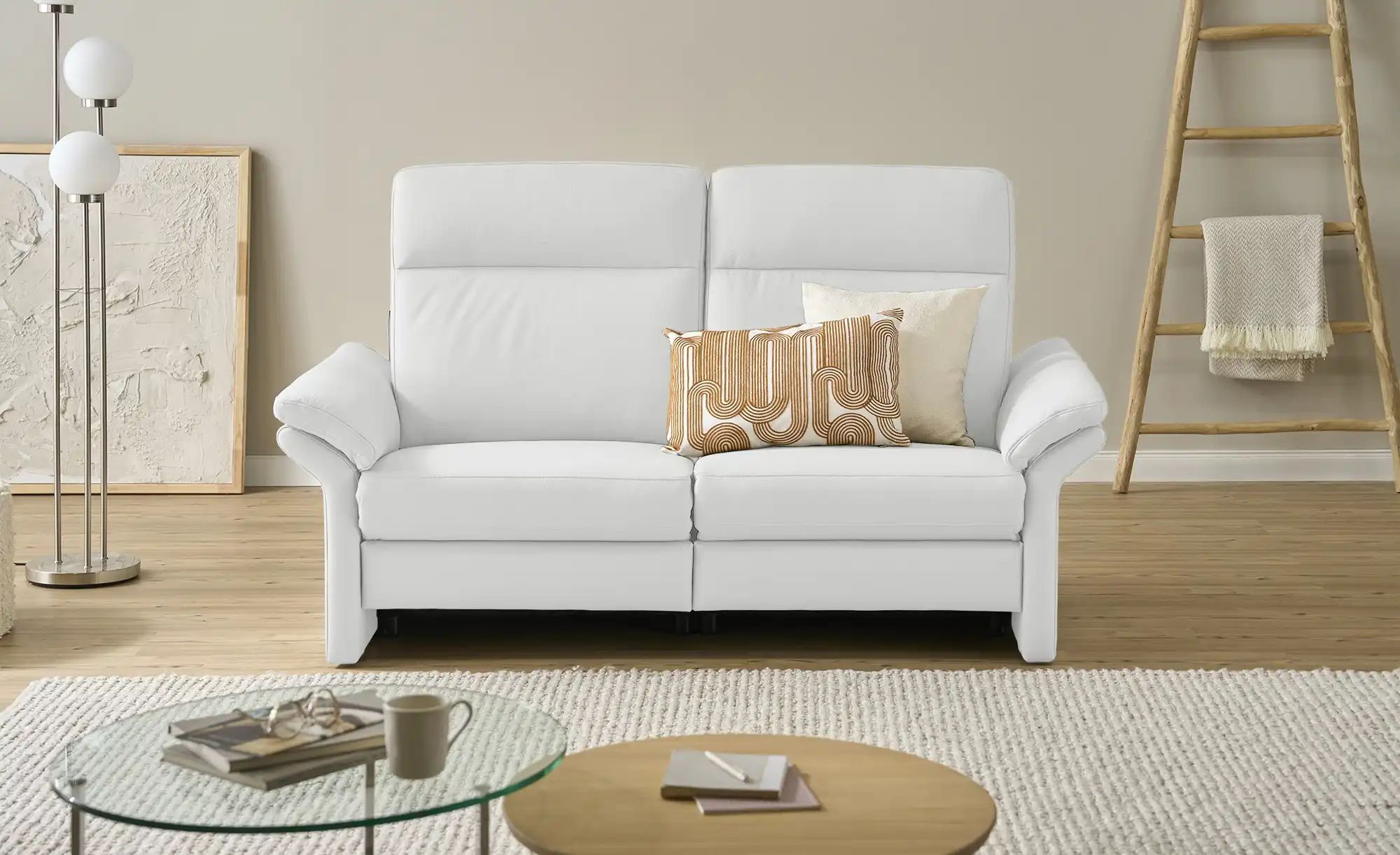 Thumbnail - Wohnwert Einzelsofa Leder Mayla ¦ blau ¦ Maße (cm): B: 194 H: 109 T: 96.0 Polstermöbel > Sofas > Einzelsofas - Höffner