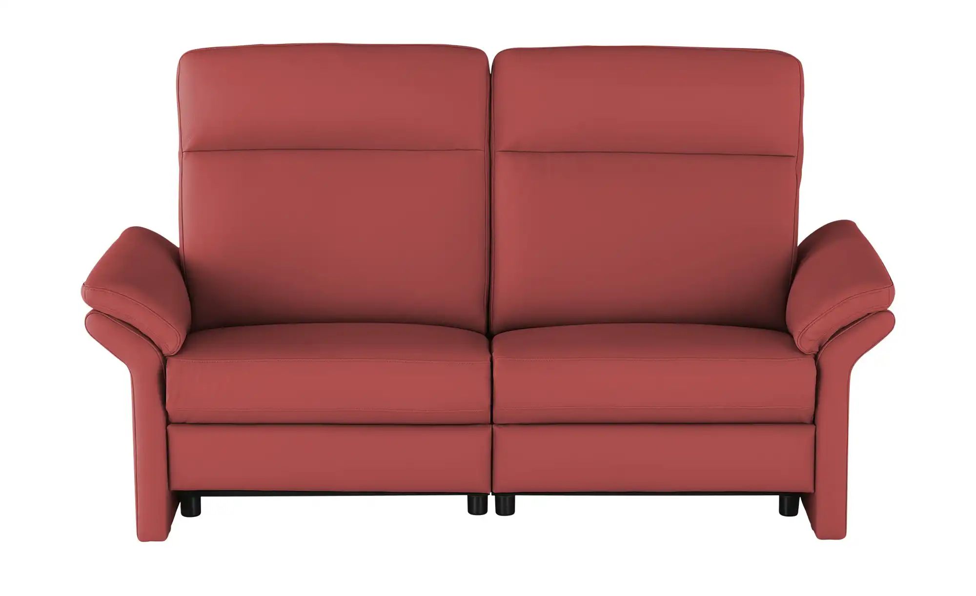 Wohnwert Einzelsofa Leder Mayla ¦ rot ¦ Maße (cm): B: 194 H: 109 T: 96.0 Po günstig online kaufen