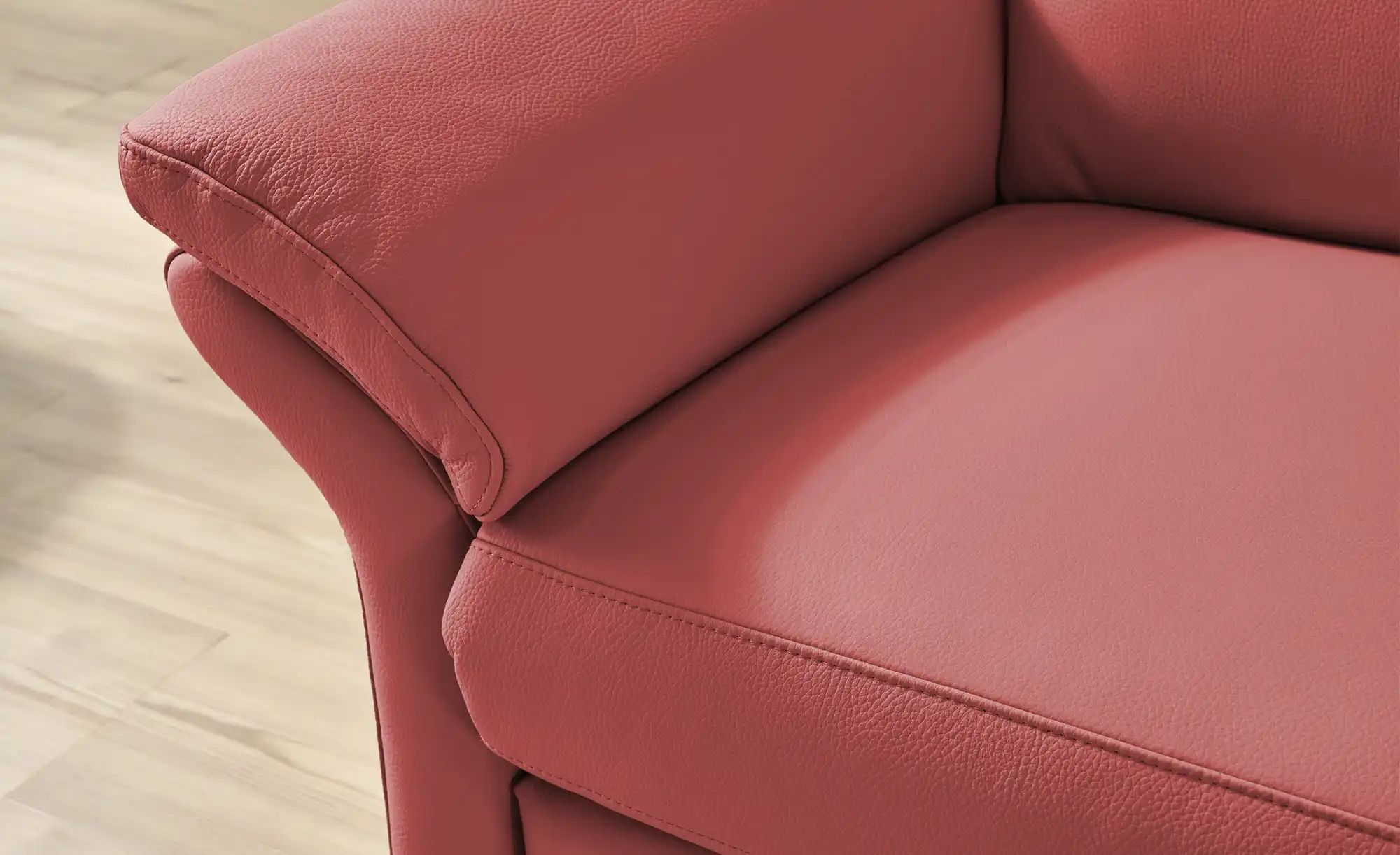 Thumbnail - Wohnwert Einzelsofa Leder Mayla ¦ rot ¦ Maße (cm): B: 210 H: 109 T: 96.0 Polstermöbel > Sofas > Einzelsofas - Höffner