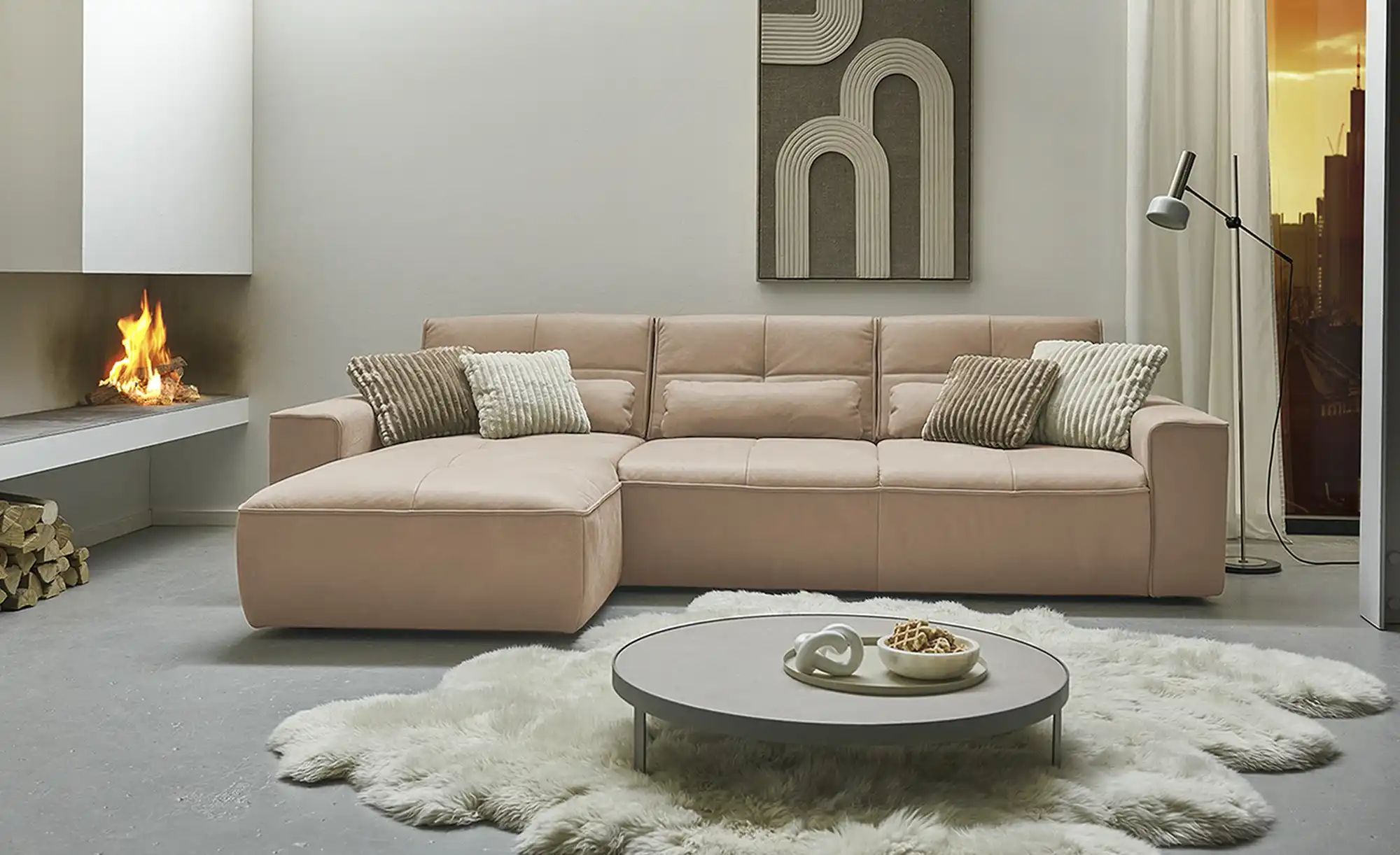 meinSofa Ecksofa  Mick ¦ beige ¦ Maße (cm): B: 295 H: 85 T: 188 Polstermöbe günstig online kaufen