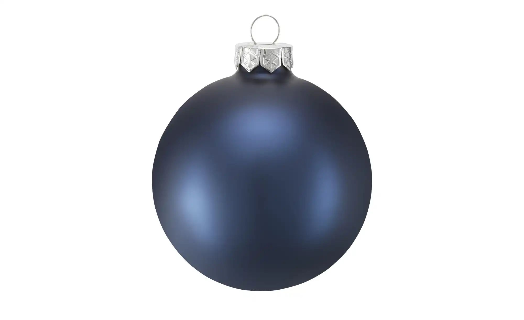 Thumbnail - Weihnachtskugel  6er Set   ¦ blau ¦ Glas,Aluminium Ø: 8 Weihnachten - Höffner