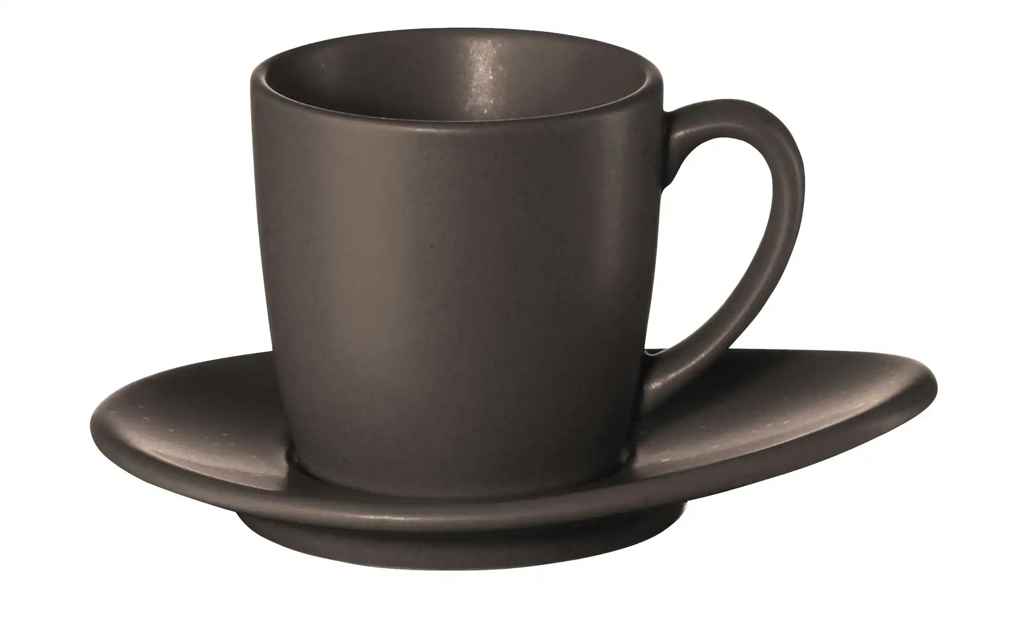 Espressotasse mit Unterteller  Cuba Marone ¦ braun ¦ Maße (cm): H: 5  Ø: 6 günstig online kaufen