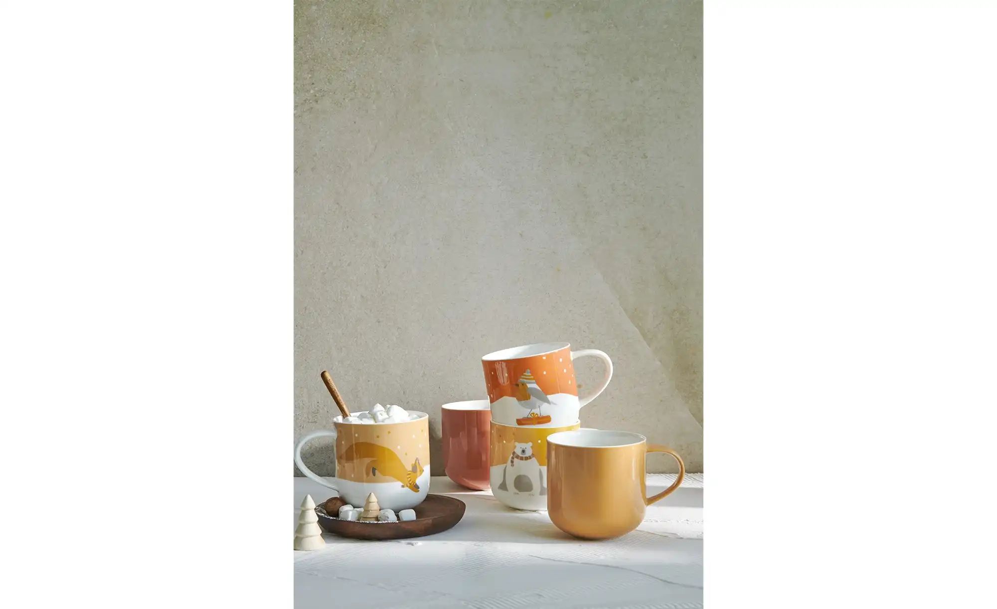 ASA SELECTION Henkelbecher  Coppa Mug ¦ gelb ¦ Maße (cm): H: 9,5  Ø: 9.2 Ge günstig online kaufen