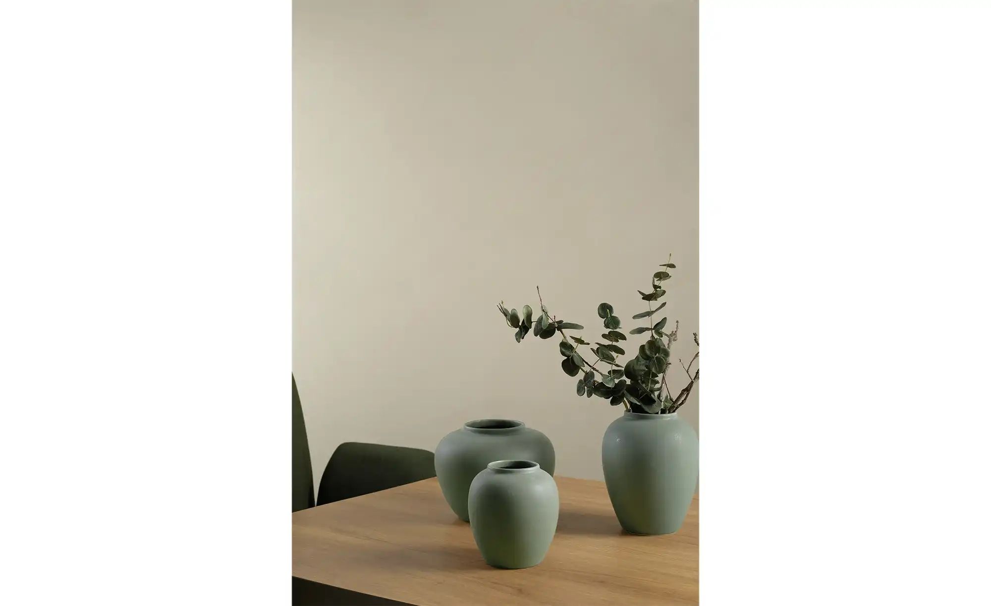 ASA SELECTION Vase  Florea ¦ grün ¦ Steingut ¦ Maße (cm): H: 18  Ø: 11.5 Ac günstig online kaufen