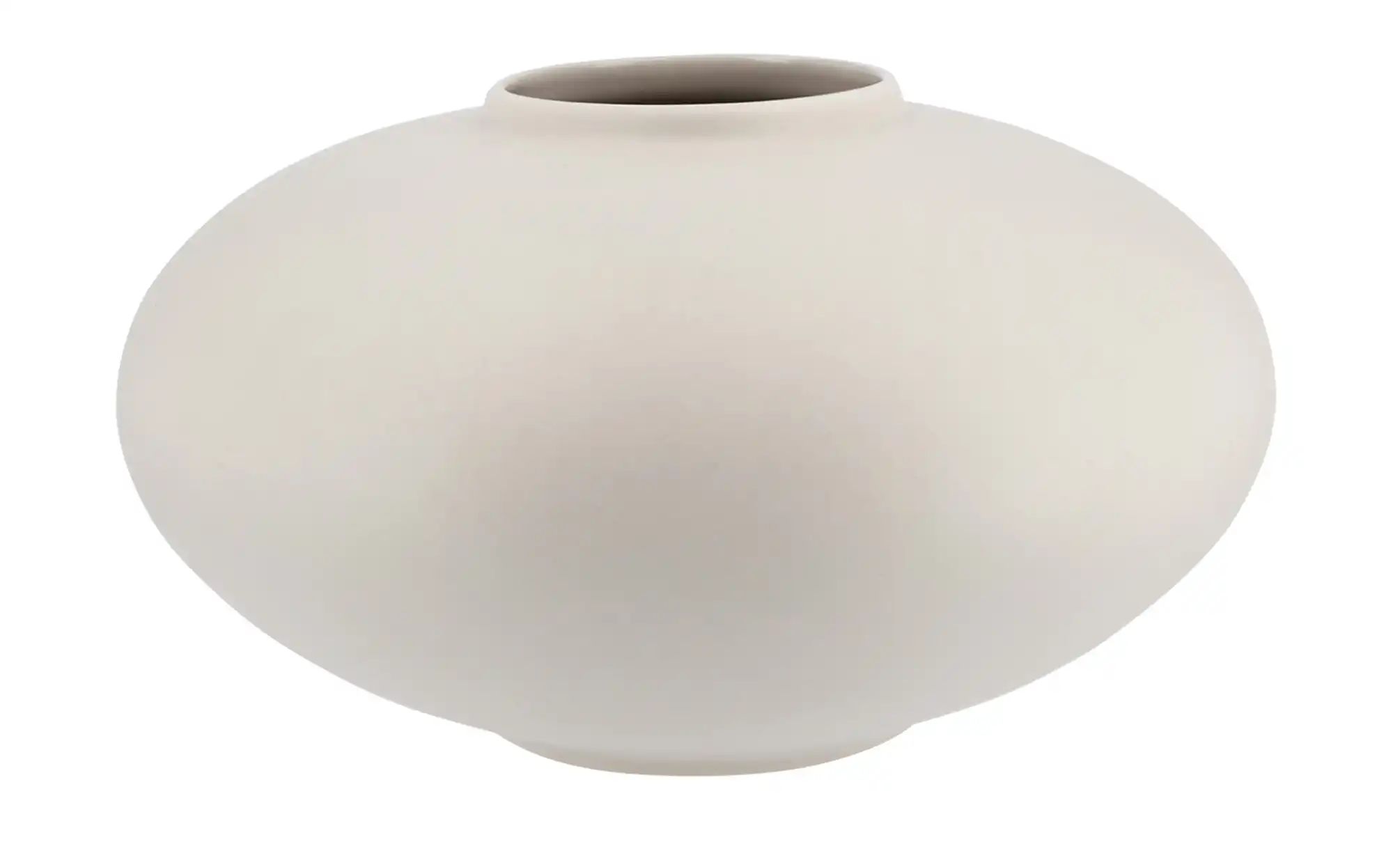 ASA SELECTION Vase  Mara ¦ creme ¦ Steinzeug ¦ Maße (cm): H: 10  Ø: 18 Acce günstig online kaufen