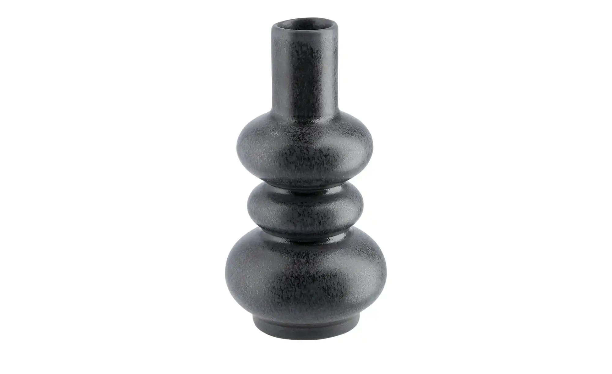 ASA SELECTION Vase ¦ schwarz ¦ Steingut ¦ Maße (cm): H: 12  Ø: 2.5 Accessoi günstig online kaufen