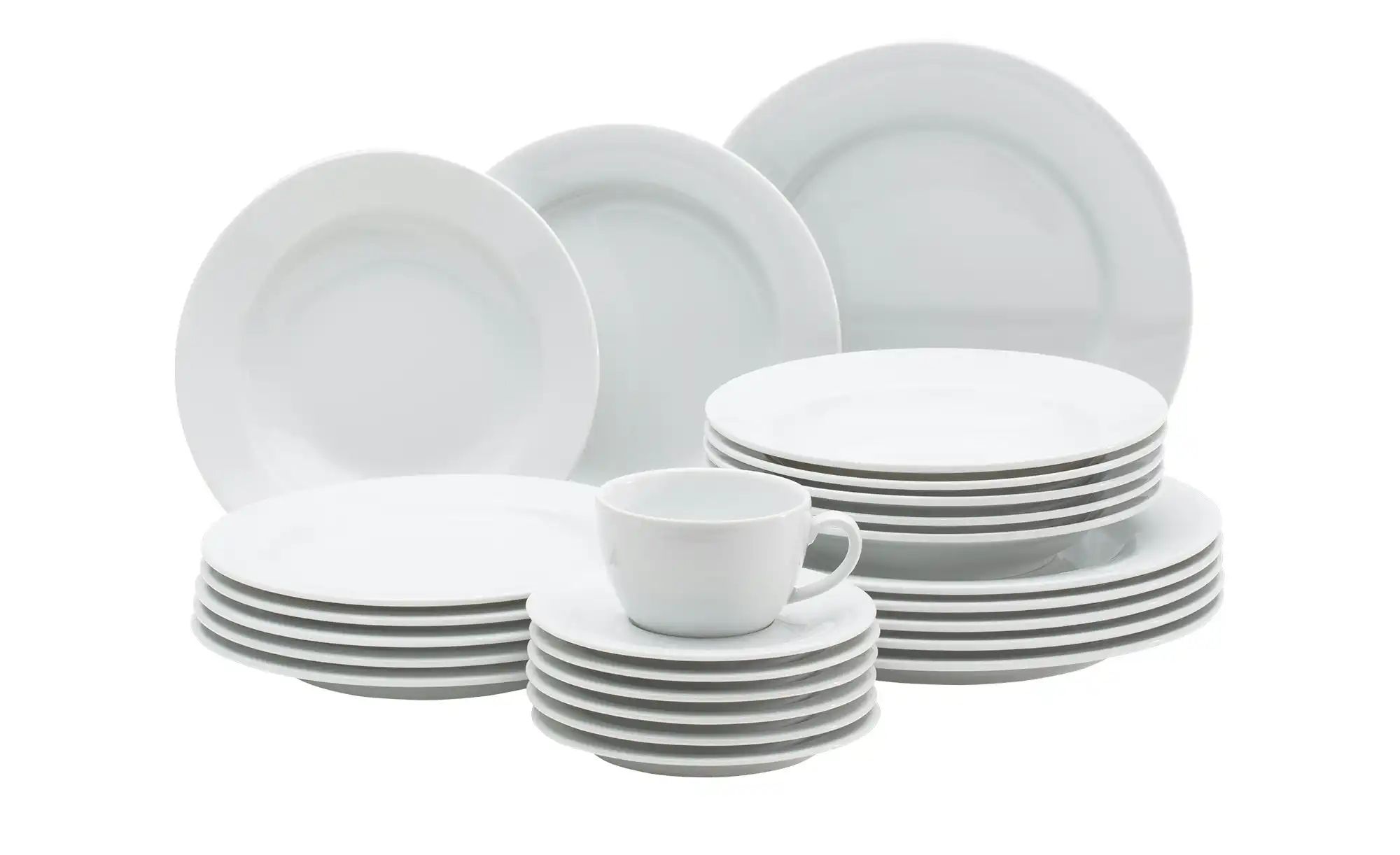 Kahla Kombiservice  30-teilig  Basic ¦ weiß ¦ Porzellan Geschirr > Geschirr günstig online kaufen