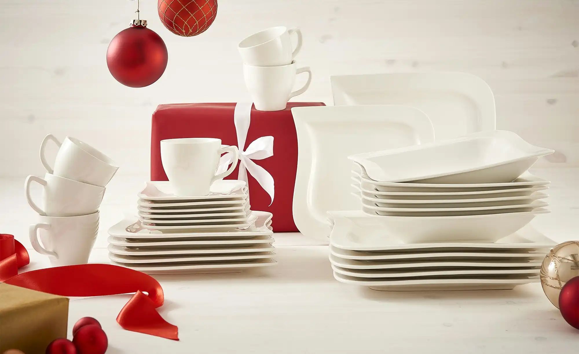 Thumbnail - Peill+Putzler Kombiservice 30-teilig Ancona ¦ weiß Geschirr > Geschirrsets > Kombiservice - Höffner