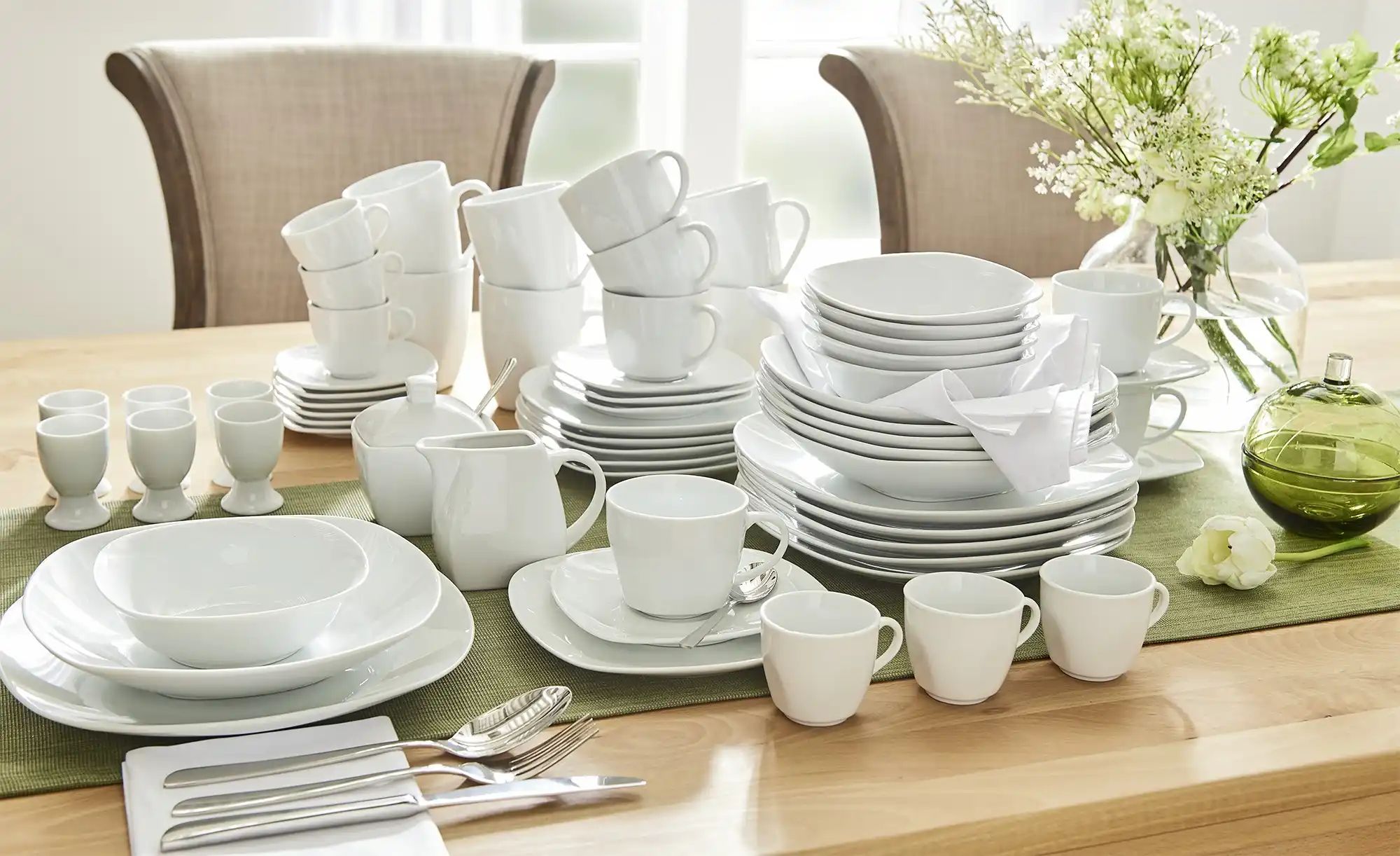 Thumbnail - KHG Kombiservice  62-teilig  Tivoli ¦ weiß Geschirr > Geschirrsets > Kombiservice - Höffner