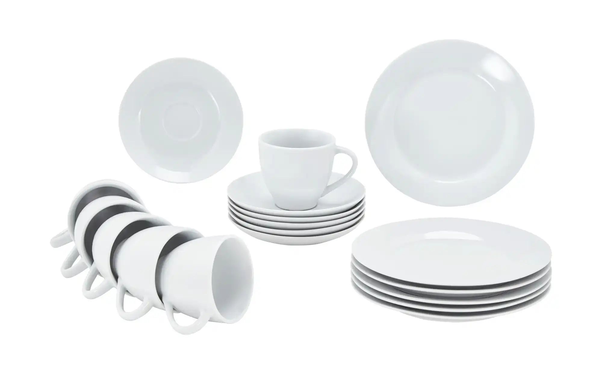 levelone Kaffeeservice 18-teilig  Mira ¦ weiß Geschirr > Geschirrsets > Kaf günstig online kaufen