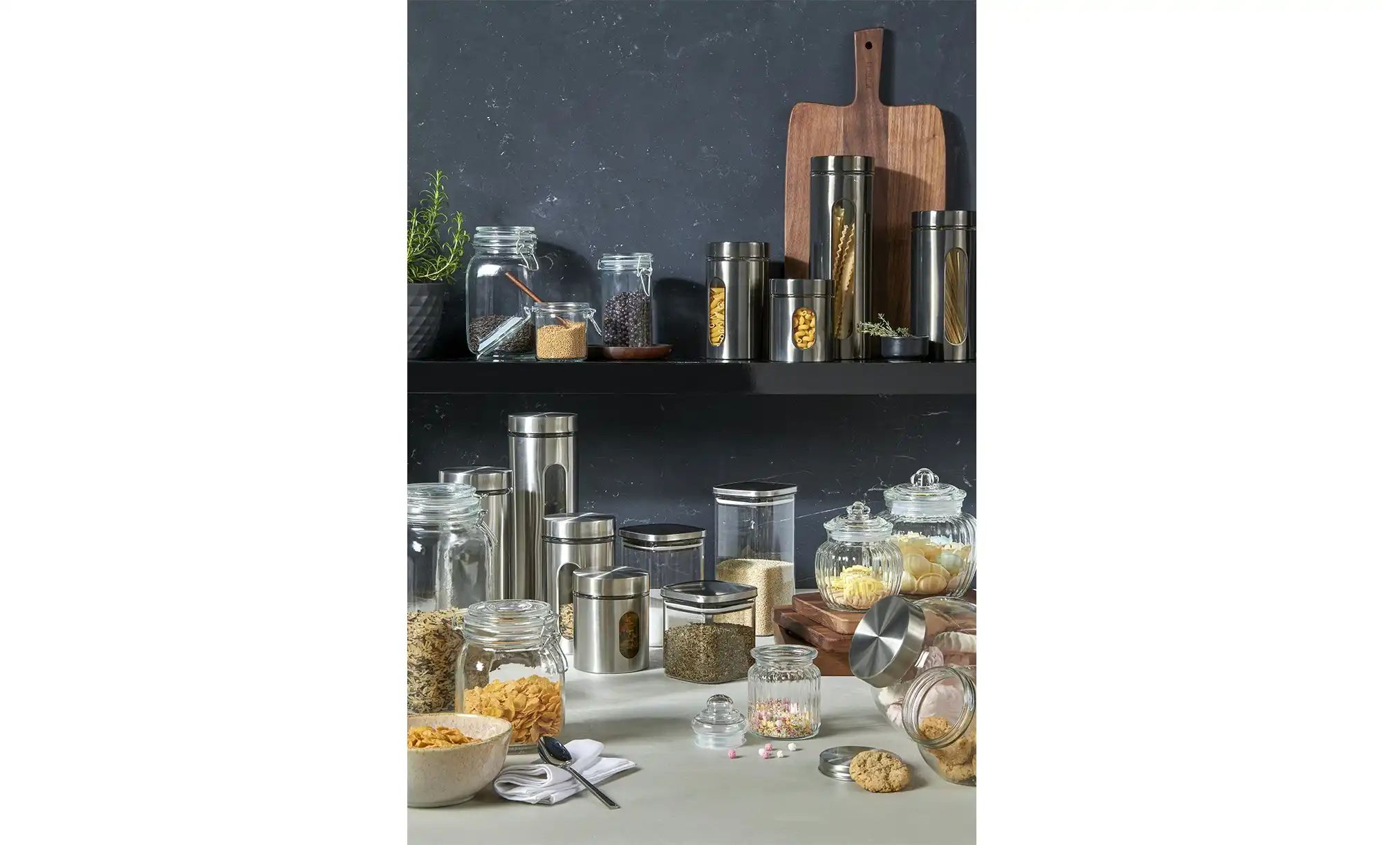 for friends Aufbewahrungsdose   ¦ silber ¦ Glas,Edelstahl ¦ Maße (cm): H: 1 günstig online kaufen