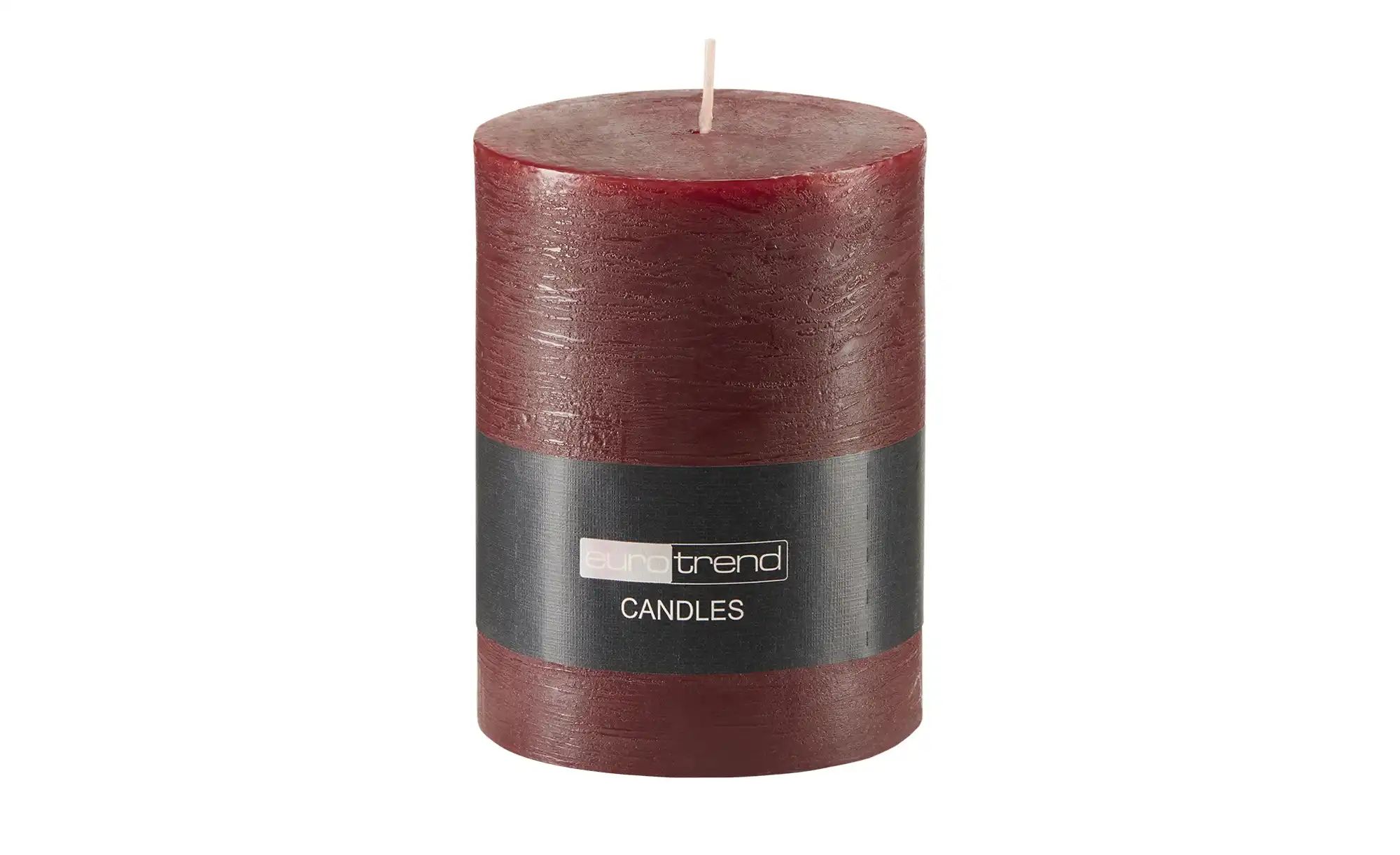 Zylinderkerze  Rusti ¦ rot ¦ Wachs ¦ Maße (cm): H: 13  Ø: 10 Accessoires > günstig online kaufen
