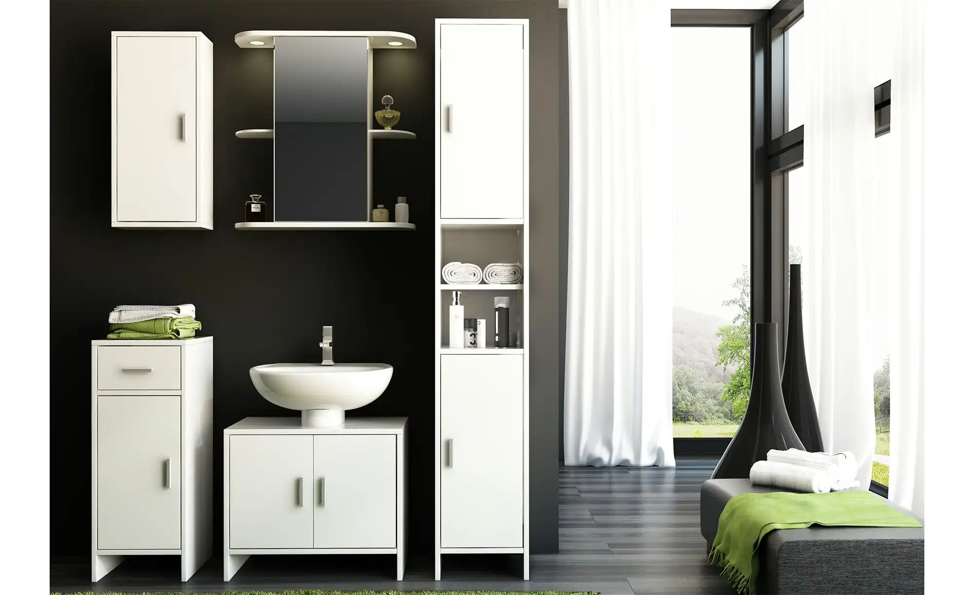 uno Unterschrank  Volvisee ¦ weiß ¦ Maße (cm): B: 32,5 H: 84 T: 35.0 Schrän günstig online kaufen