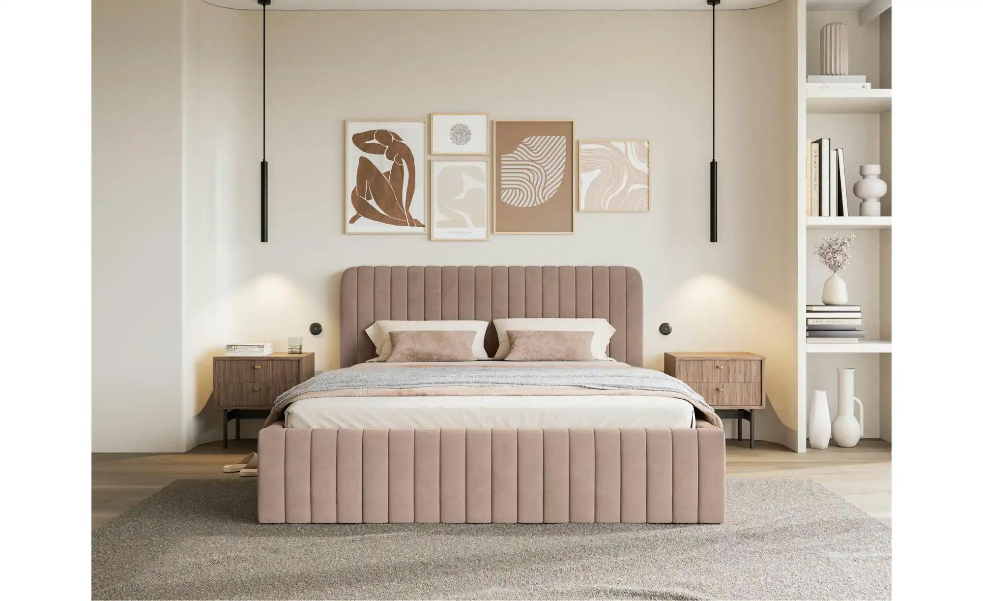 Selsey Polsterbett mit Bettkasten Saliano ¦ beige ¦ Maße (cm): B: 193 H: 10 günstig online kaufen