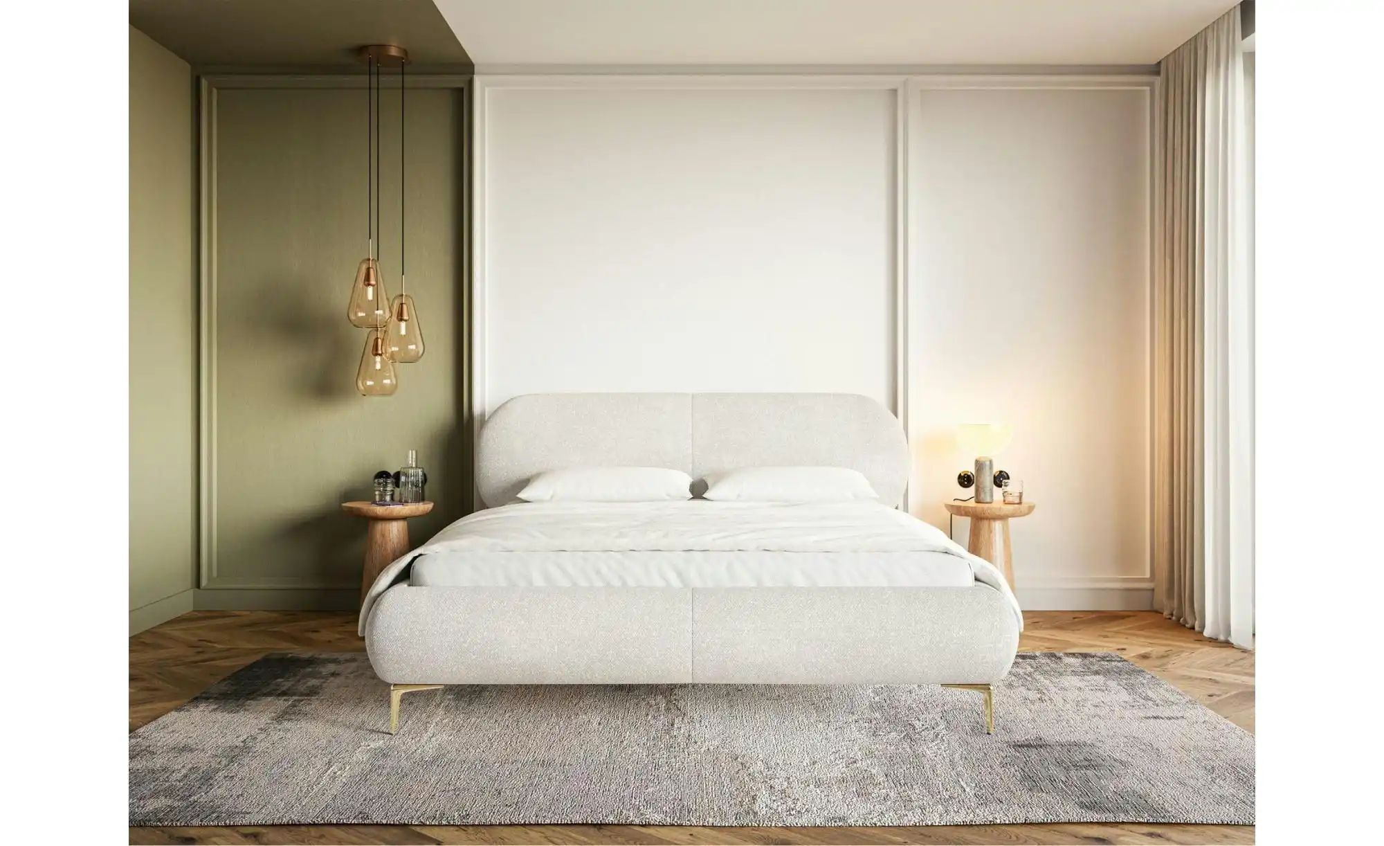 Selsey Polsterbett  Ovalle ¦ creme ¦ Maße (cm): B: 173 H: 96 Betten > Polst günstig online kaufen