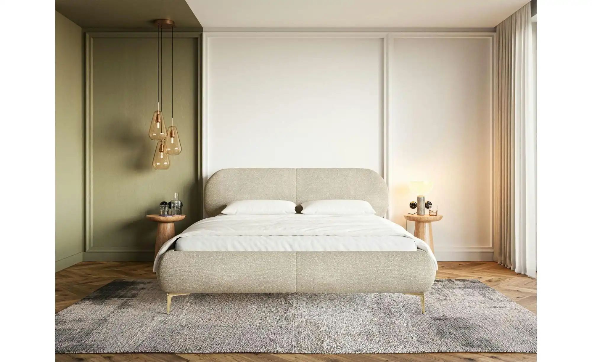 Selsey Polsterbett  Ovalle ¦ beige ¦ Maße (cm): B: 193 H: 96 Betten > Polst günstig online kaufen