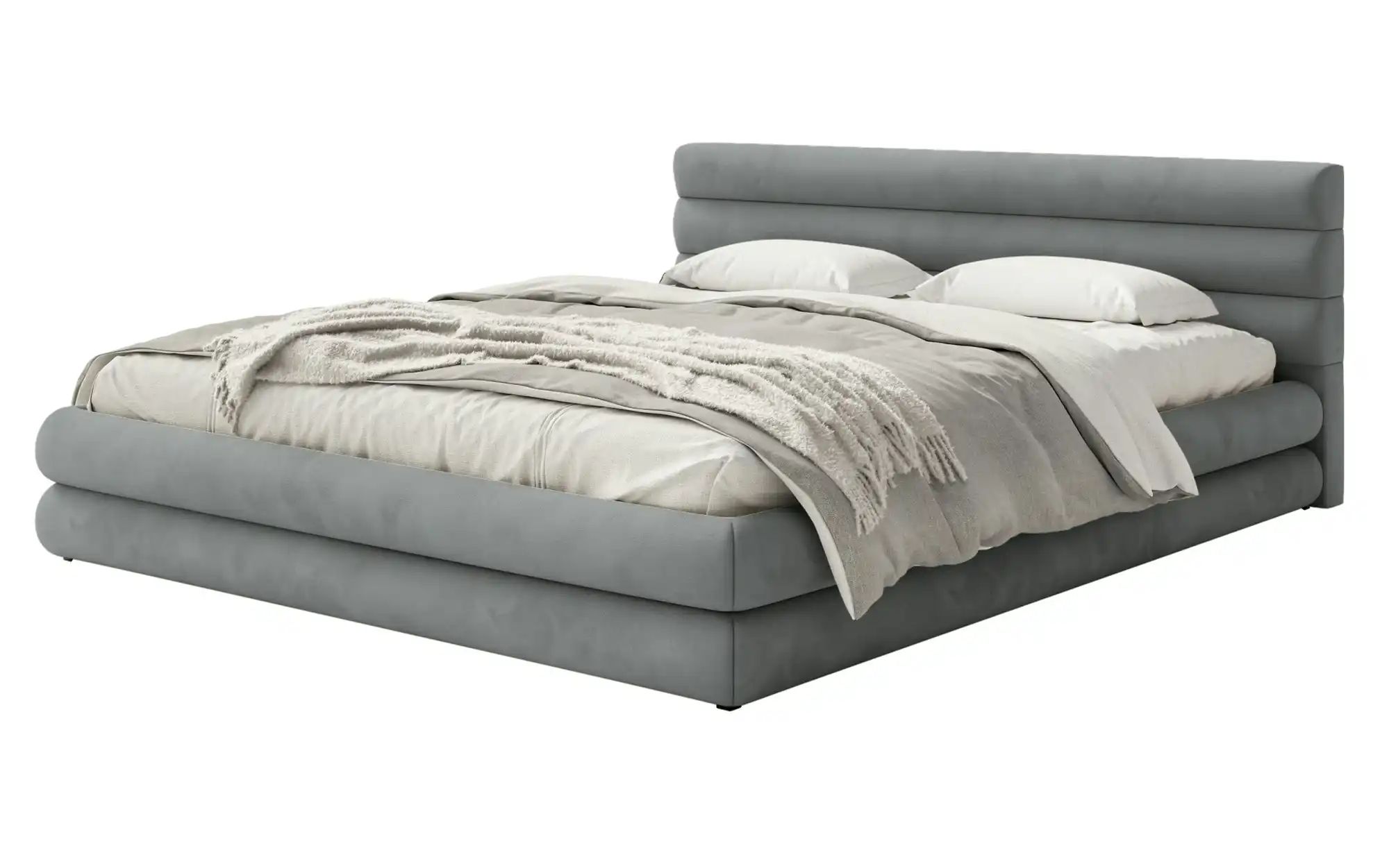 Selsey Polsterbett mit Bettkasten Alegre  grau  Maße (cm): B: 180 H: 90 | 05903025199306