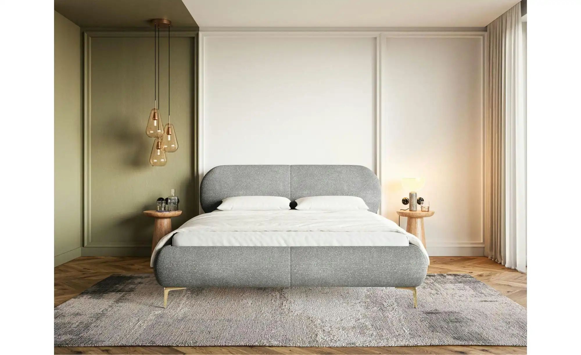 Selsey Polsterbett  Ovalle ¦ grau ¦ Maße (cm): B: 213 H: 96 Betten > Polste günstig online kaufen