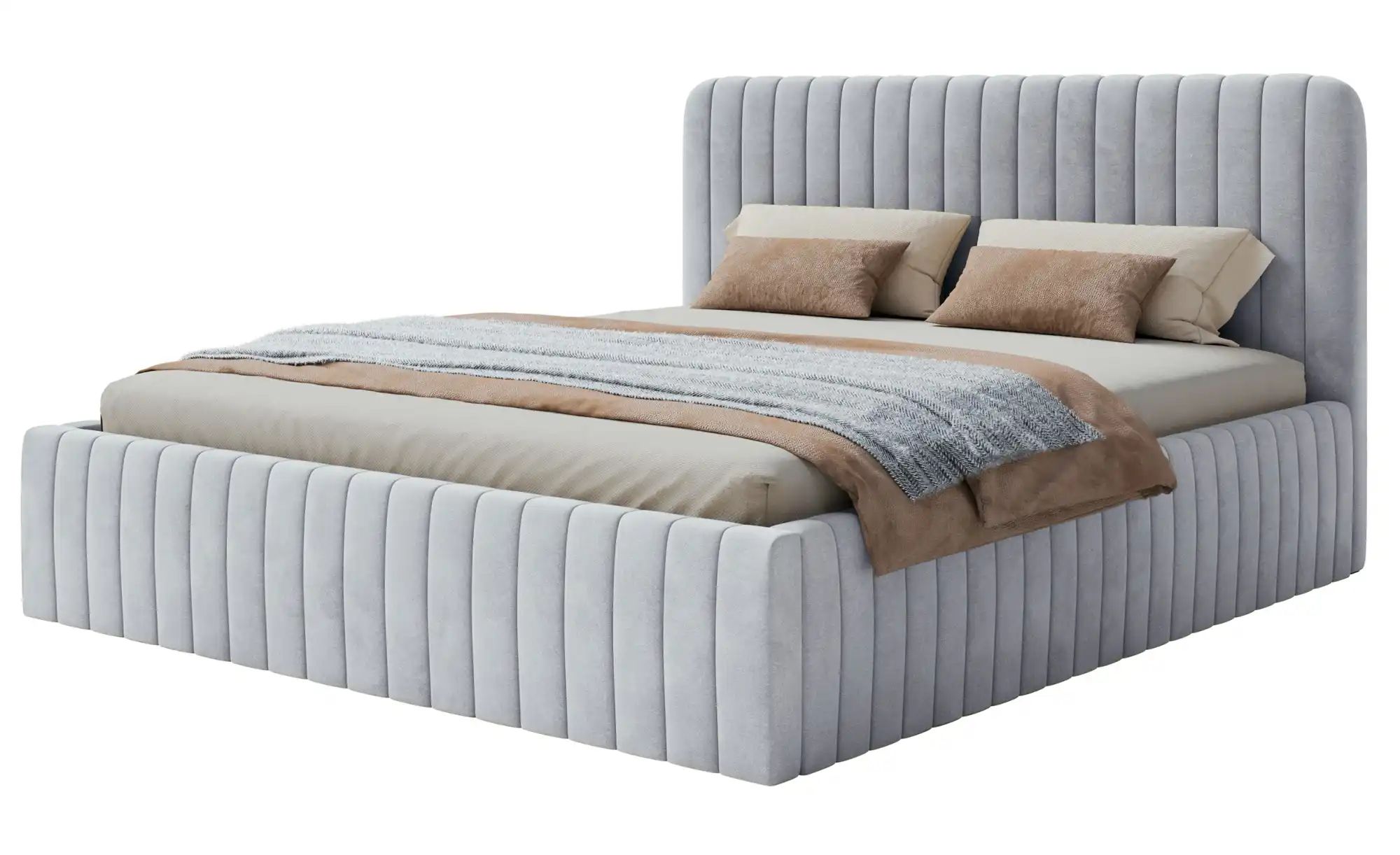 Selsey Polsterbett mit Bettkasten Saliano ¦ grau ¦ Maße (cm): B: 173 H: 109 günstig online kaufen