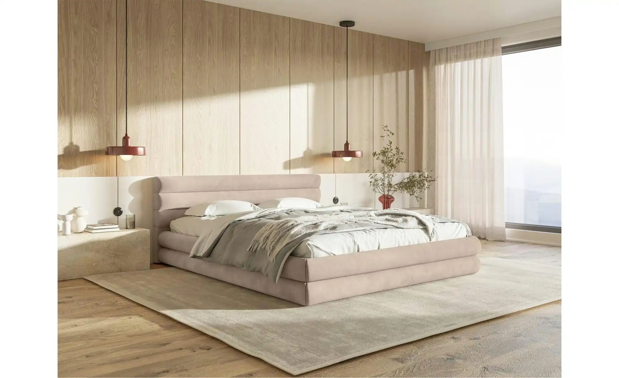 Thumbnail - Selsey Polsterbett mit Bettkasten Alegre ¦ beige ¦ Maße (cm): B: 200 H: 90 Betten > Polsterbetten - Höffner