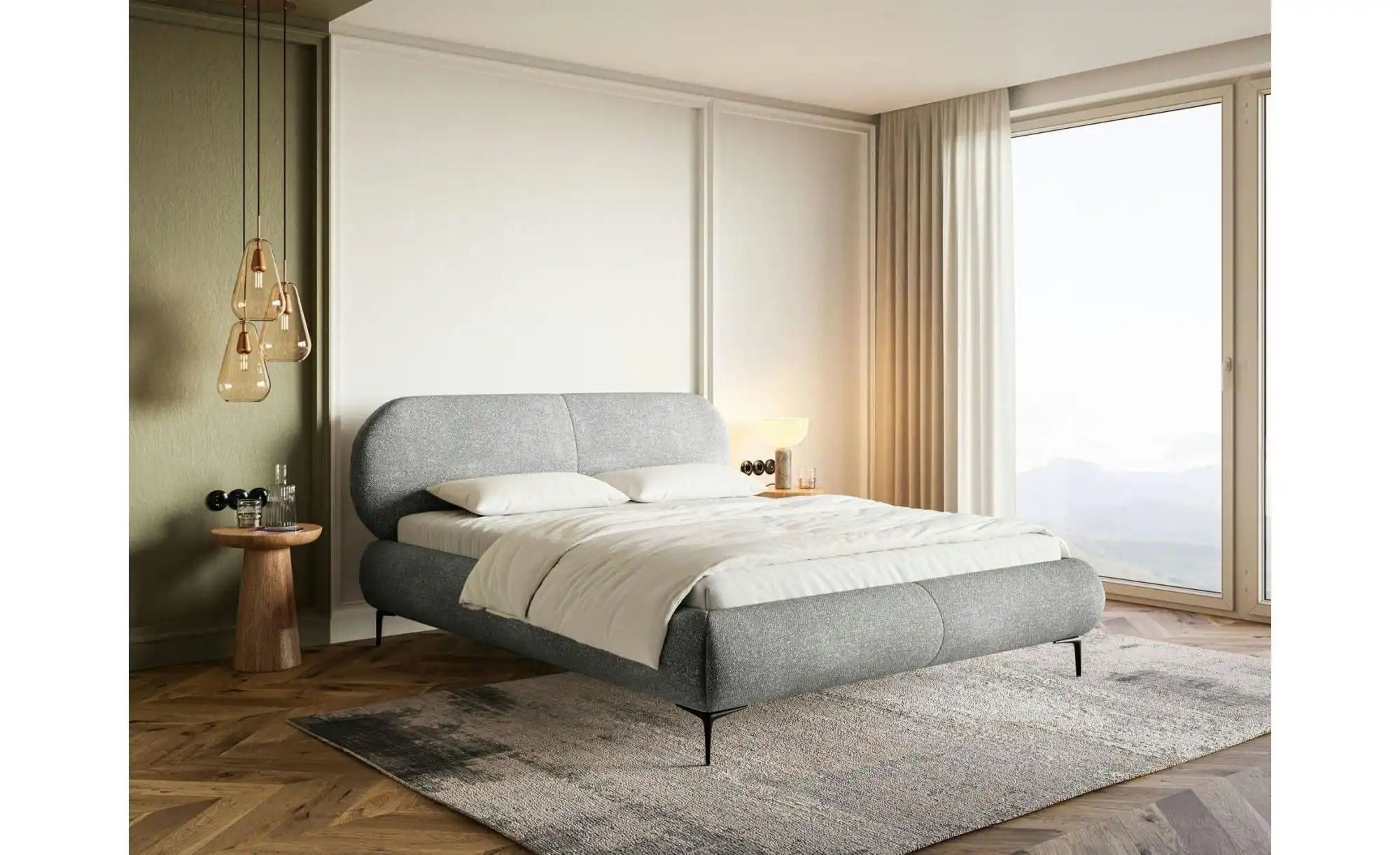 Thumbnail - Selsey Polsterbett Ovalle ¦ grau ¦ Maße (cm): B: 213 H: 96 Betten > Polsterbetten - Höffner