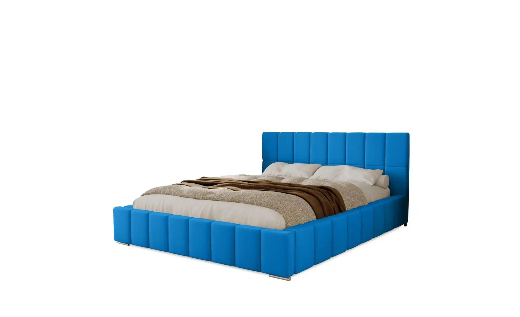 Polsterbett mit Stauraum  Ayr ¦ blau ¦ Maße (cm): H: 100 Betten > Polsterbe günstig online kaufen