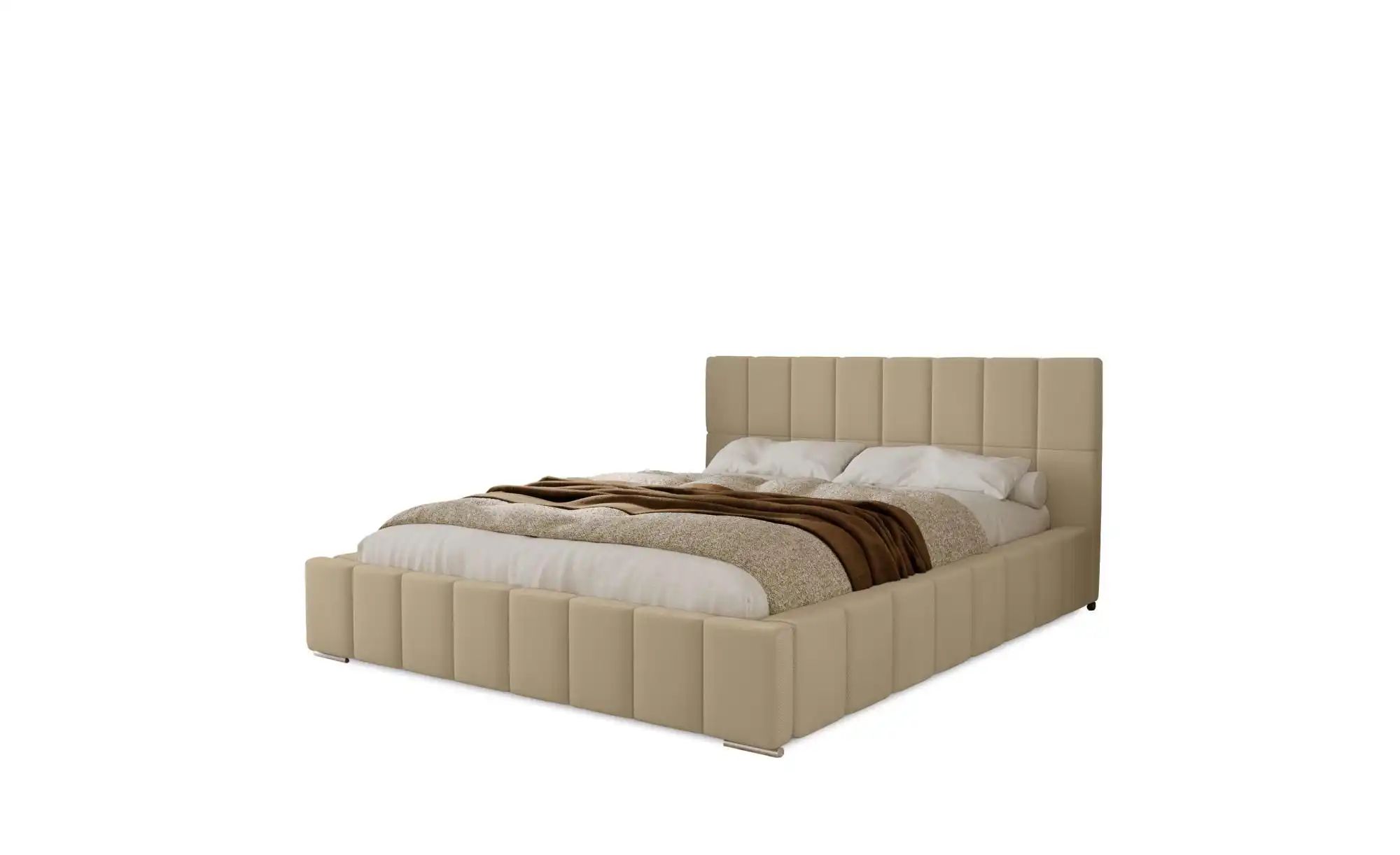 Polsterbett mit Stauraum  Ayr ¦ beige ¦ Maße (cm): B: 195 H: 100 Betten > P günstig online kaufen