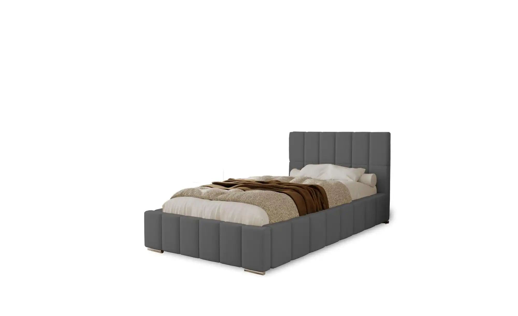 Polsterbett mit Stauraum  Ayr ¦ grau ¦ Maße (cm): H: 100 Betten > Polsterbe günstig online kaufen