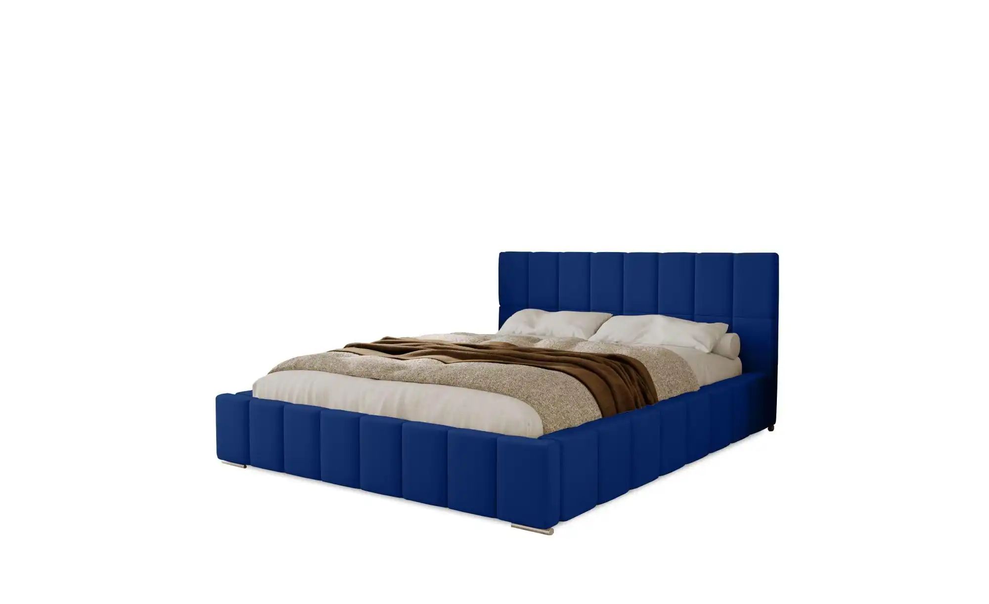 Polsterbett mit Stauraum  Ayr ¦ blau ¦ Maße (cm): H: 100 Betten > Polsterbe günstig online kaufen