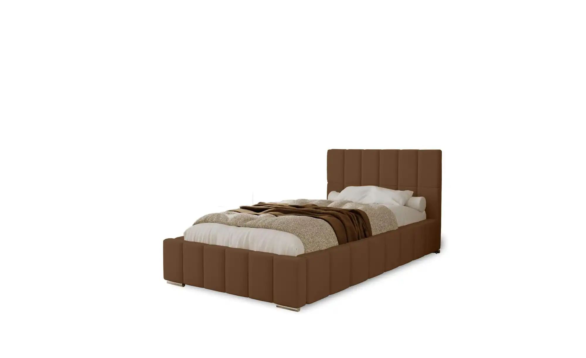 Polsterbett mit Stauraum  Ayr ¦ braun ¦ Maße (cm): H: 100 Betten > Polsterb günstig online kaufen