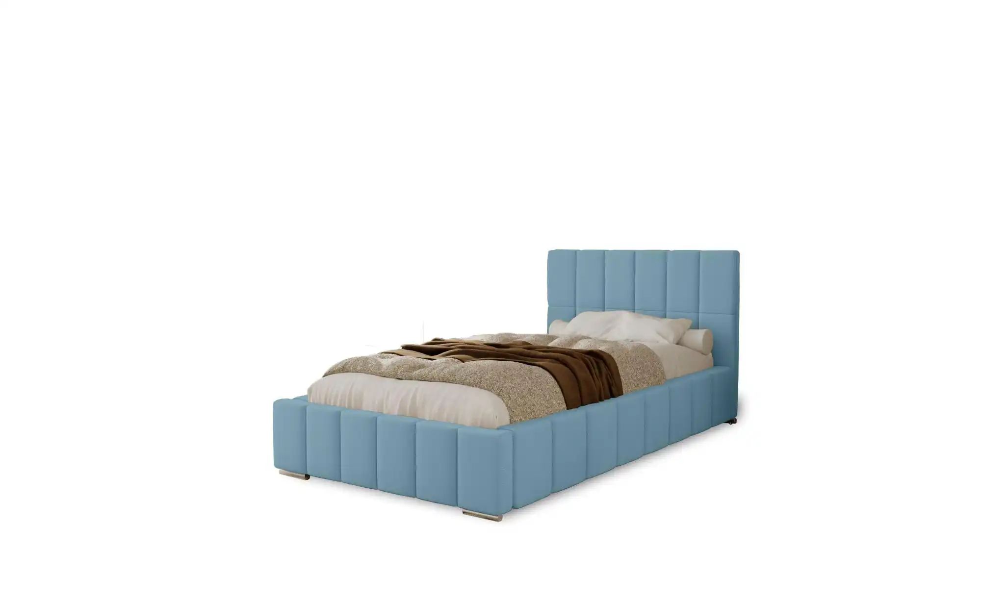 Polsterbett mit Stauraum  Ayr ¦ blau ¦ Maße (cm): H: 100 Betten > Polsterbe günstig online kaufen