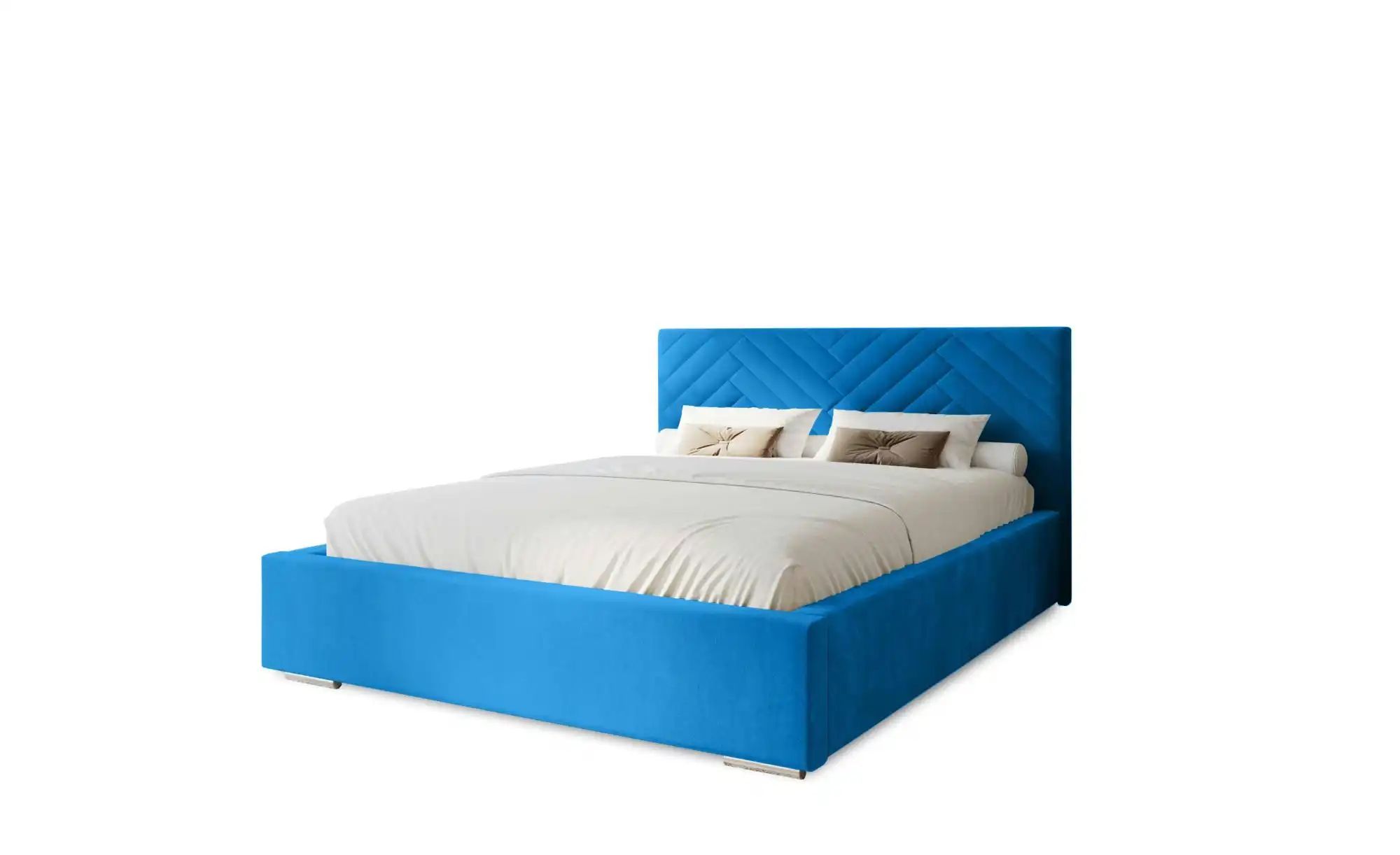 Polsterbett mit Stauraum Aberfeldy ¦ blau ¦ Maße (cm): B: 155 H: 100 Betten günstig online kaufen