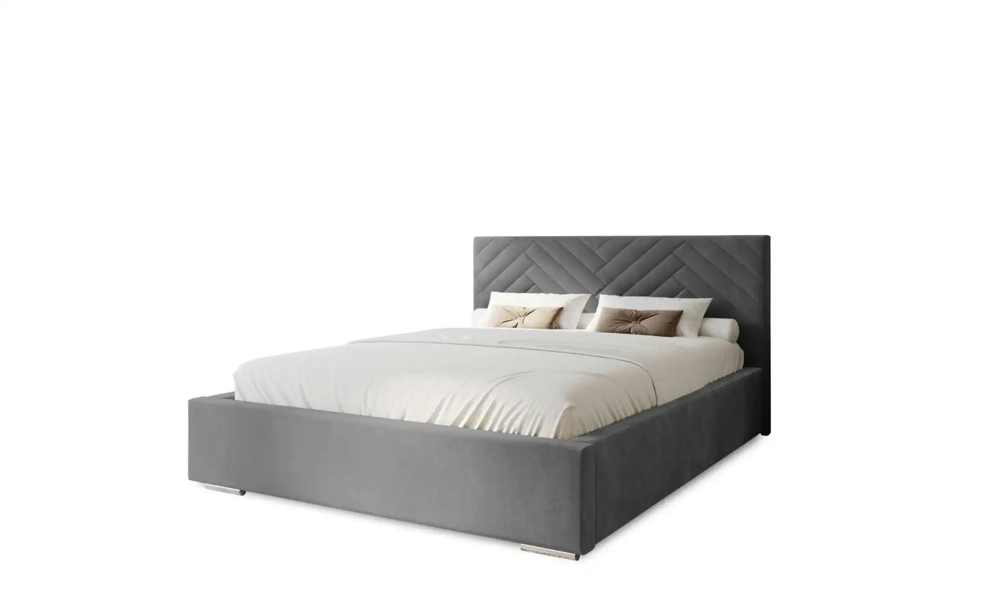 Polsterbett mit Stauraum Aberfeldy ¦ grau ¦ Maße (cm): B: 135 H: 100 Betten günstig online kaufen