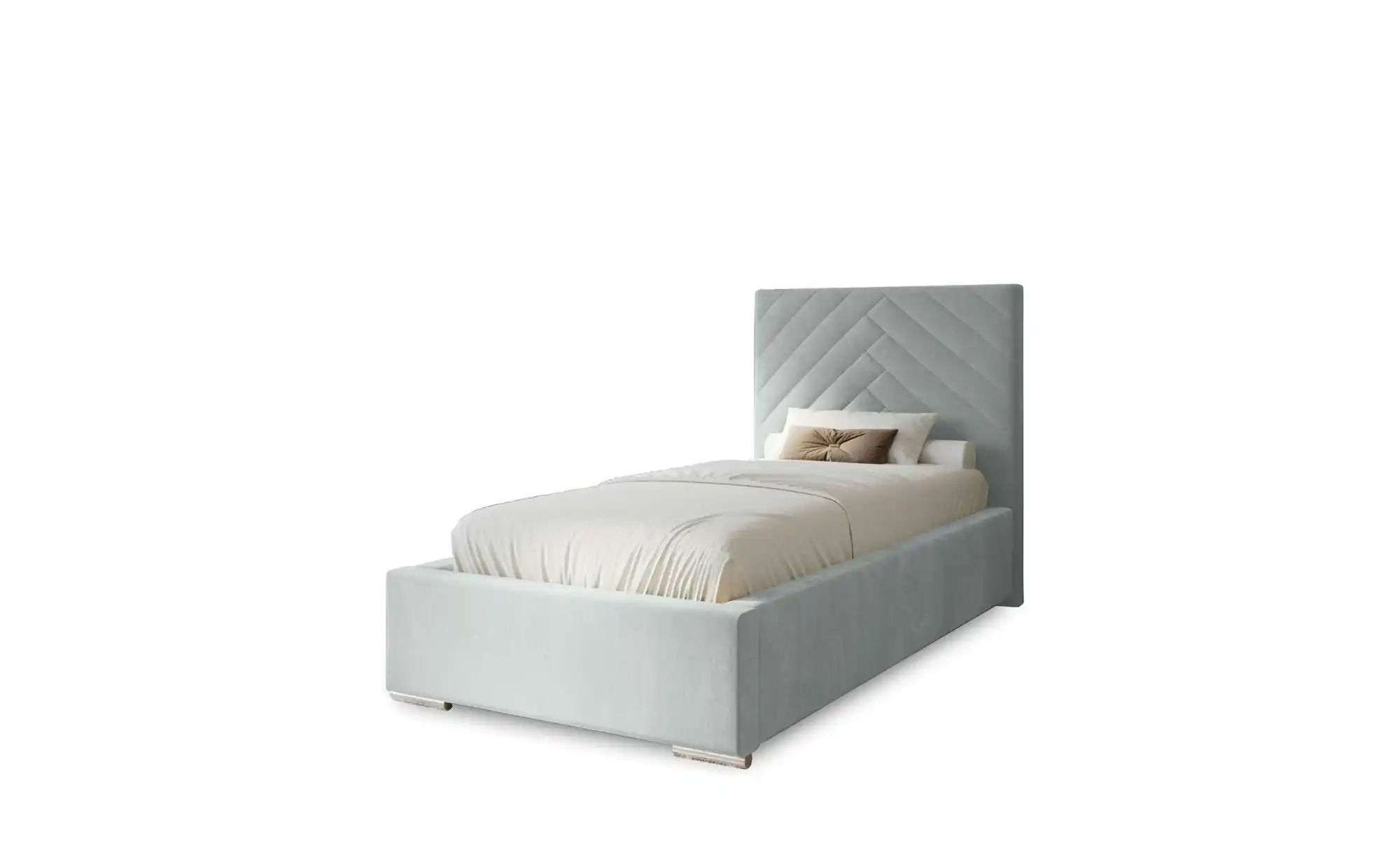 Polsterbett mit Stauraum Aberfeldy ¦ grau ¦ Maße (cm): B: 95 H: 100 Betten günstig online kaufen