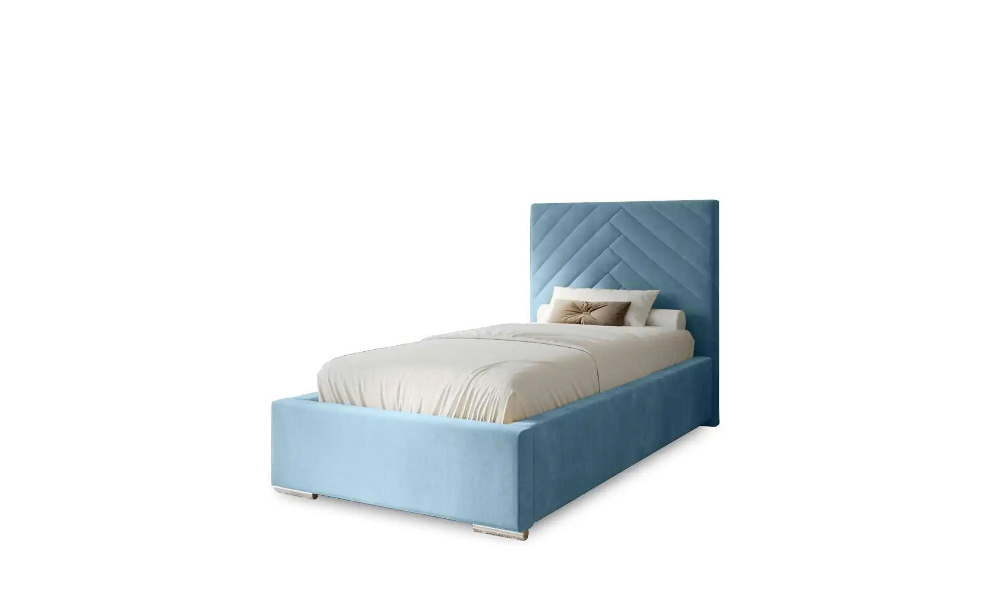 Polsterbett mit Stauraum Aberfeldy ¦ blau ¦ Maße (cm): B: 105 H: 100 Betten günstig online kaufen